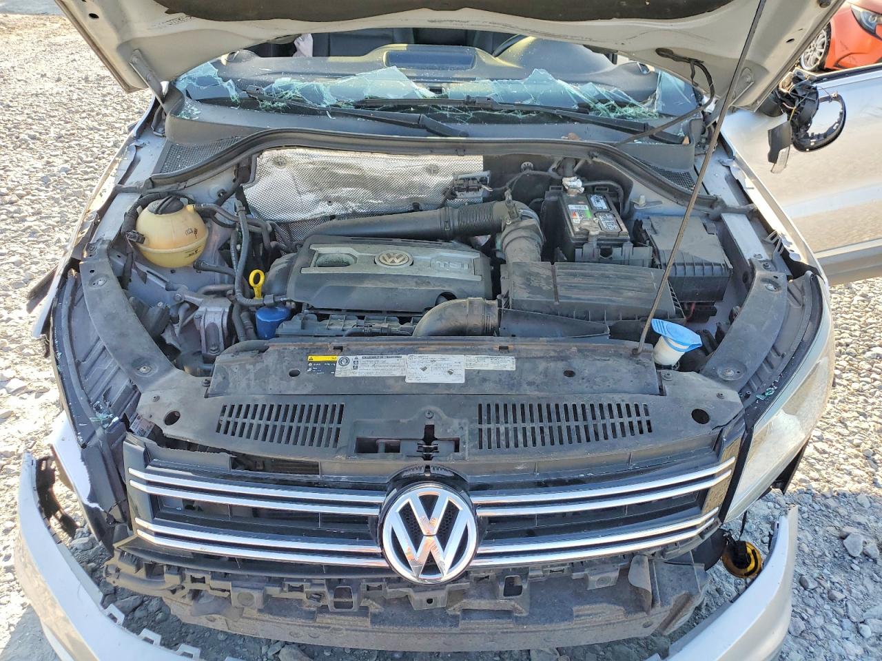 2015 Volkswagen Tiguan S Silver vin: WVGAV7AX6FW605667