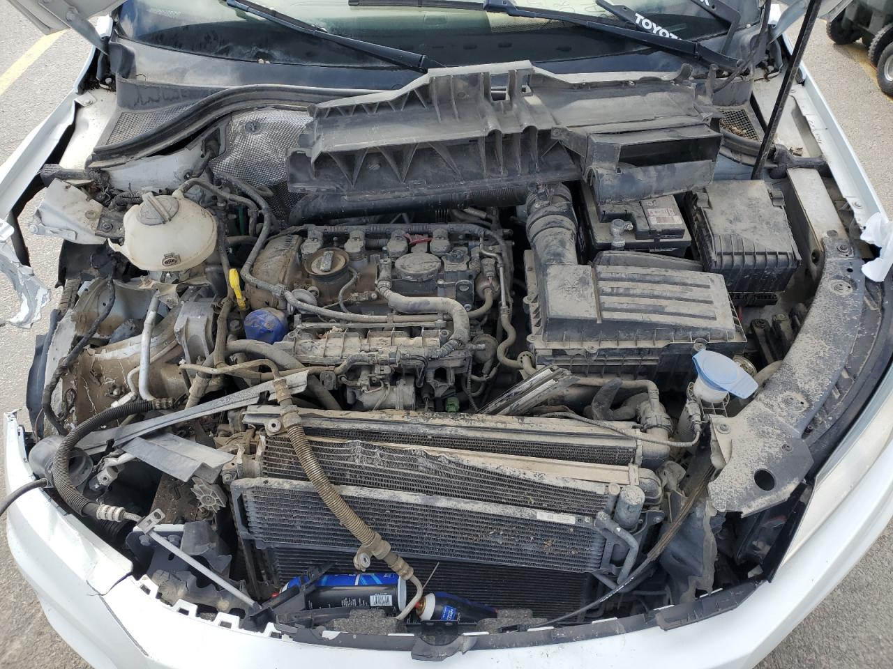 2016 Volkswagen Tiguan S White vin: WVGAV7AX6GW600230 Damage: Left Baffle, Broken, Replacement Required