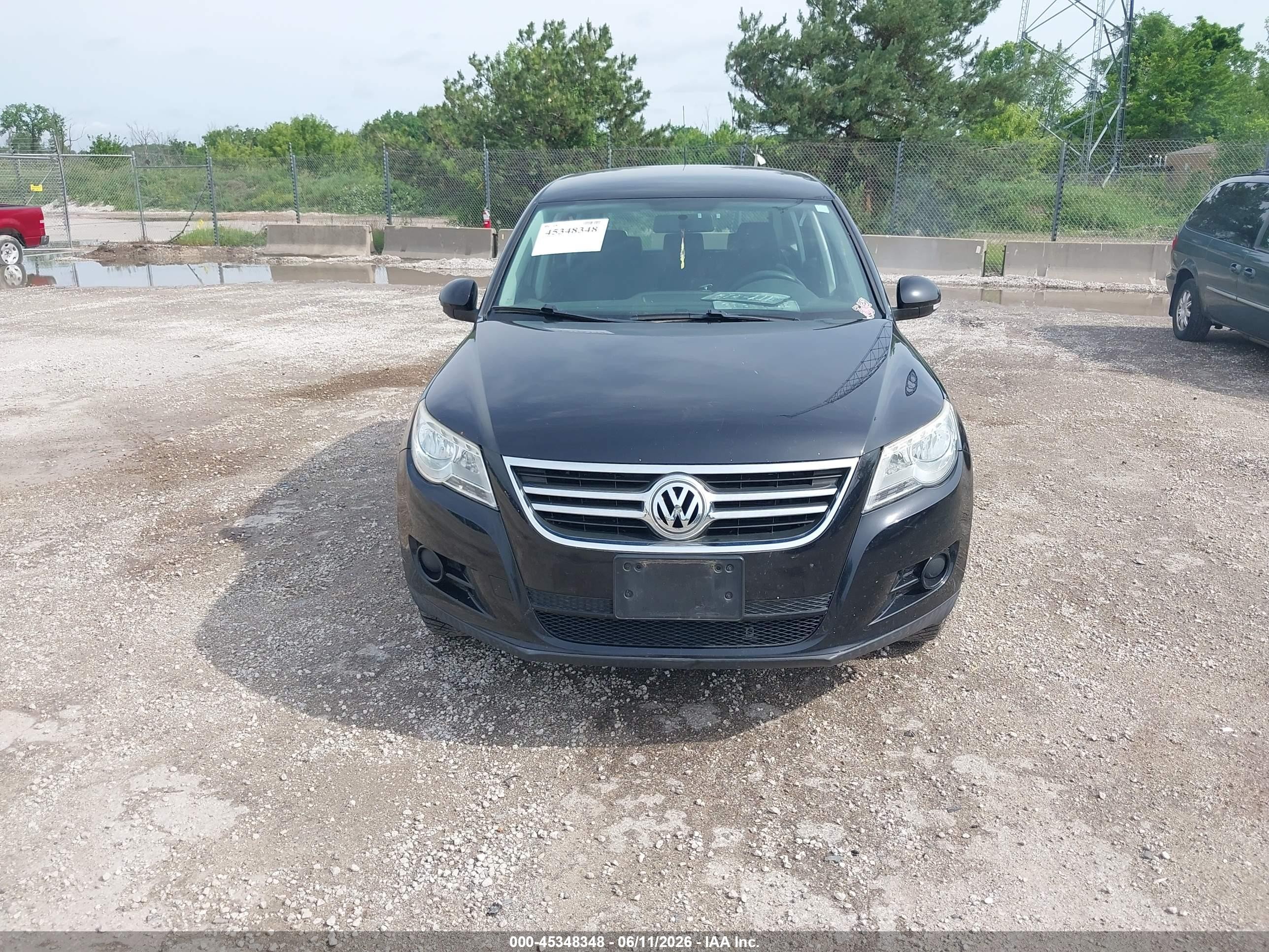 2010 Volkswagen Tiguan S Black vin: WVGAV7AX7AW002171