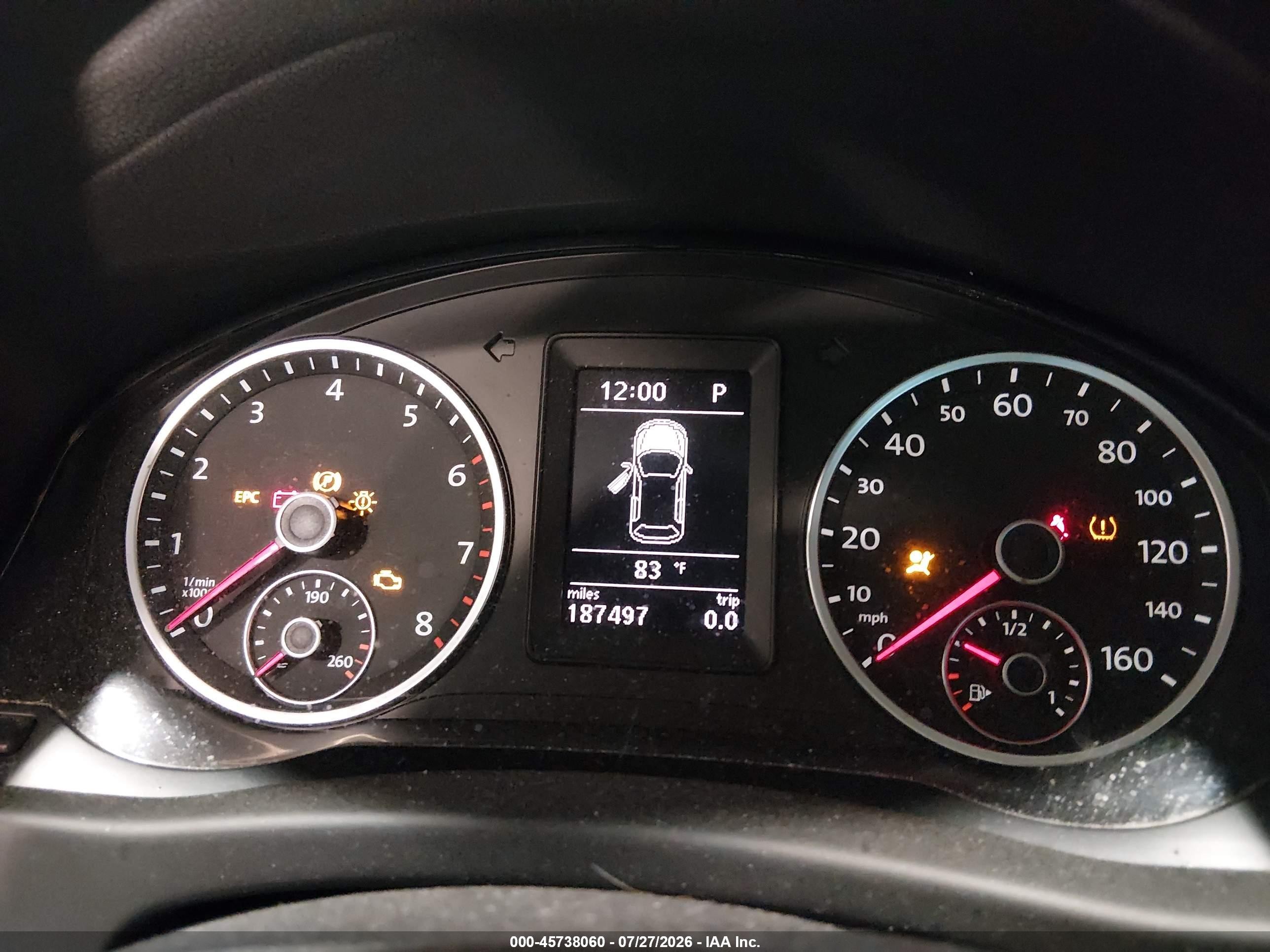 2012 Volkswagen Tiguan Se Gray vin: WVGAV7AX7CW000696