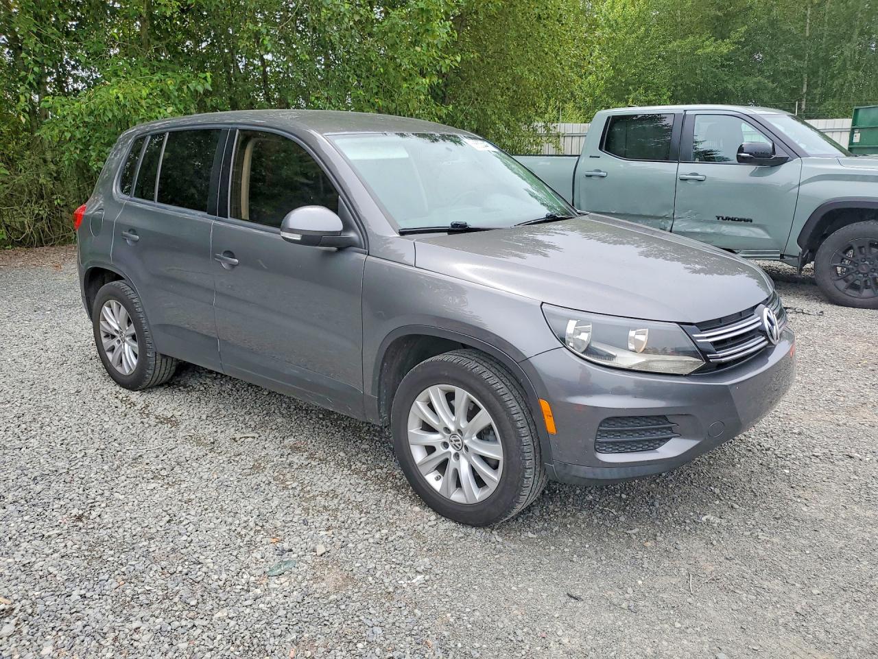 2012 Volkswagen Tiguan S Gray vin: WVGAV7AX7CW078203