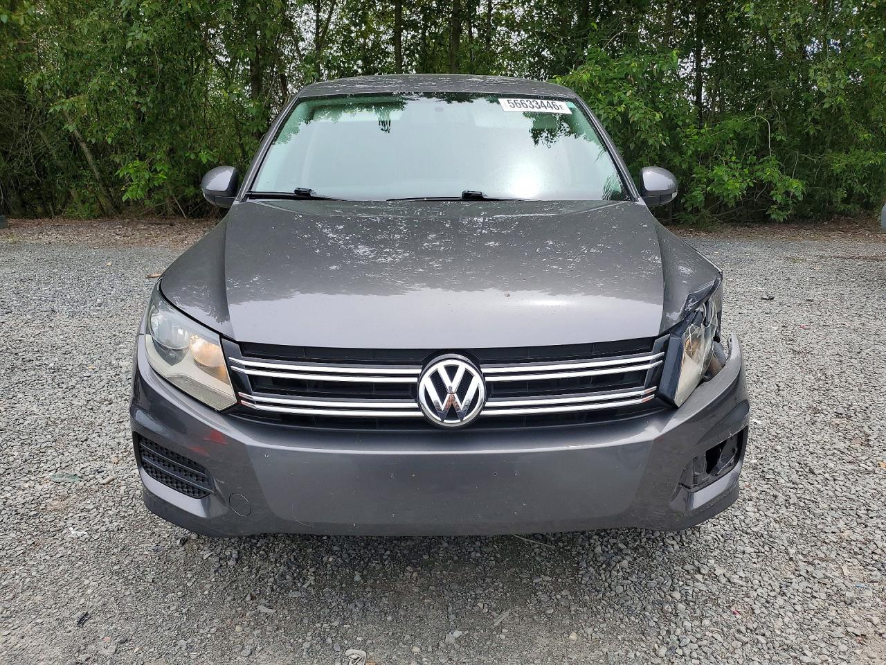 2012 Volkswagen Tiguan S Gray vin: WVGAV7AX7CW078203