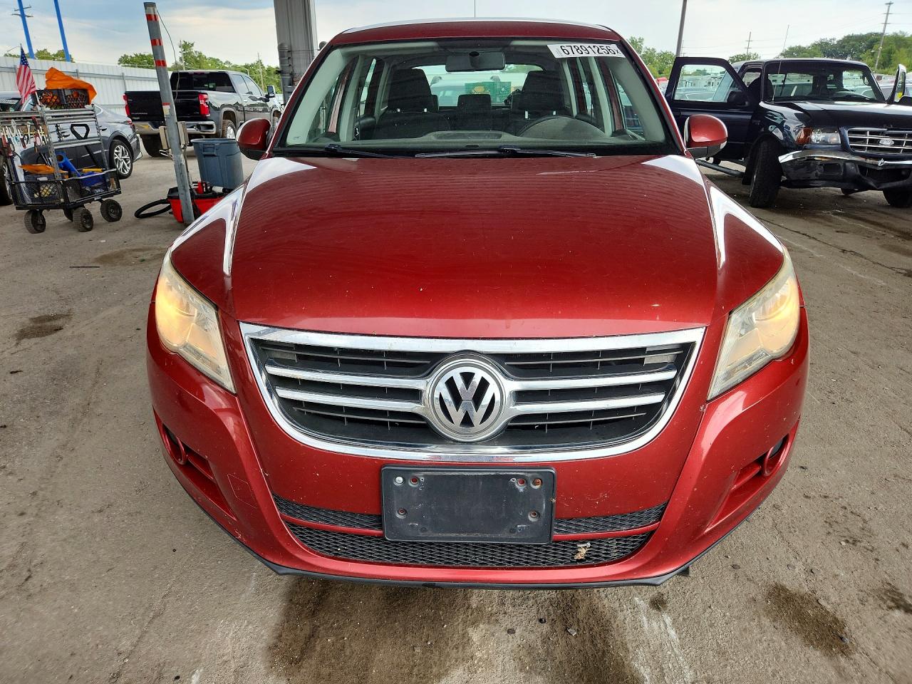2011 Volkswagen Tiguan S Red vin: WVGAV7AX8BW001533