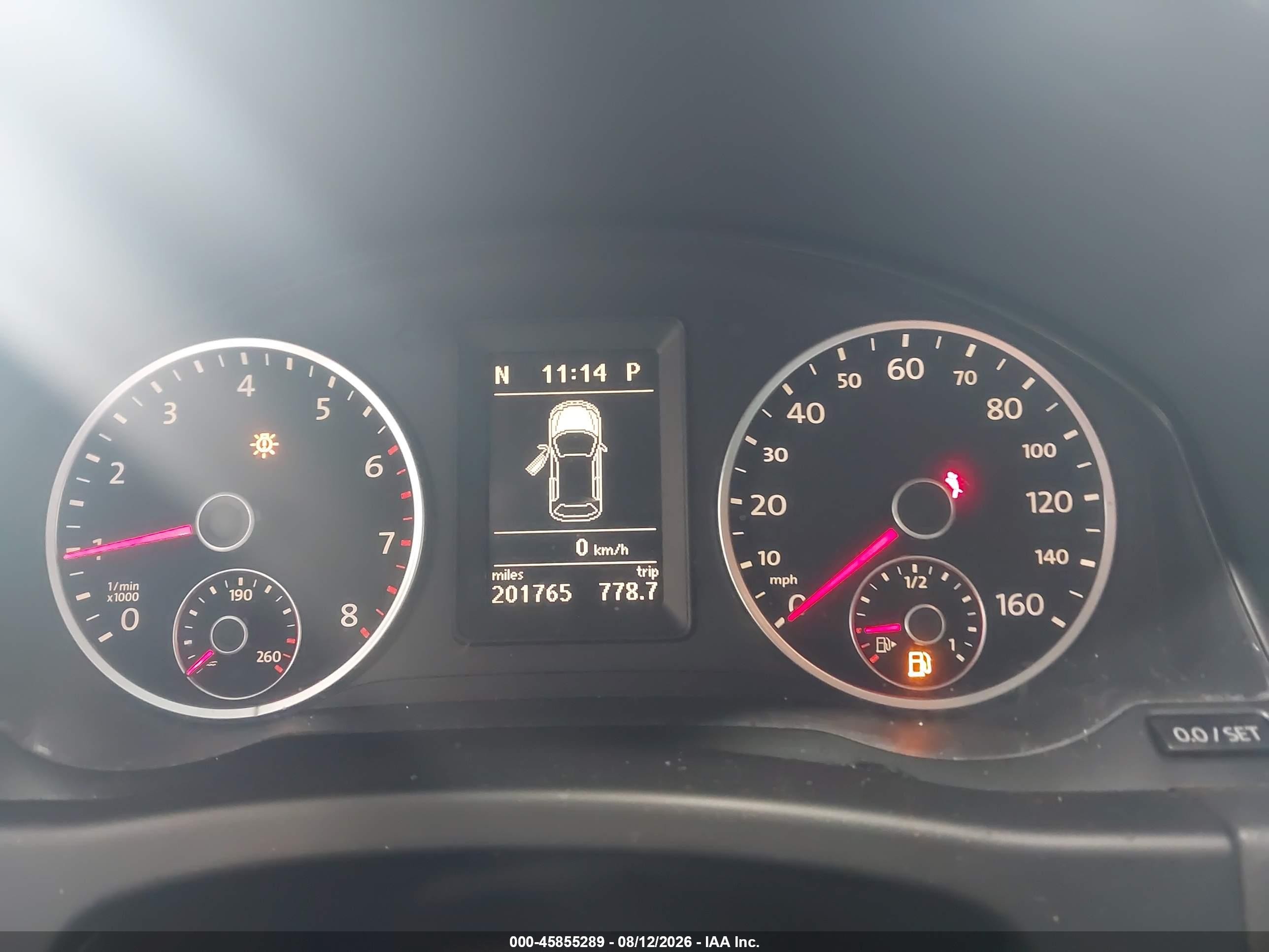 2011 Volkswagen Tiguan Se Blue vin: WVGAV7AX8BW528651