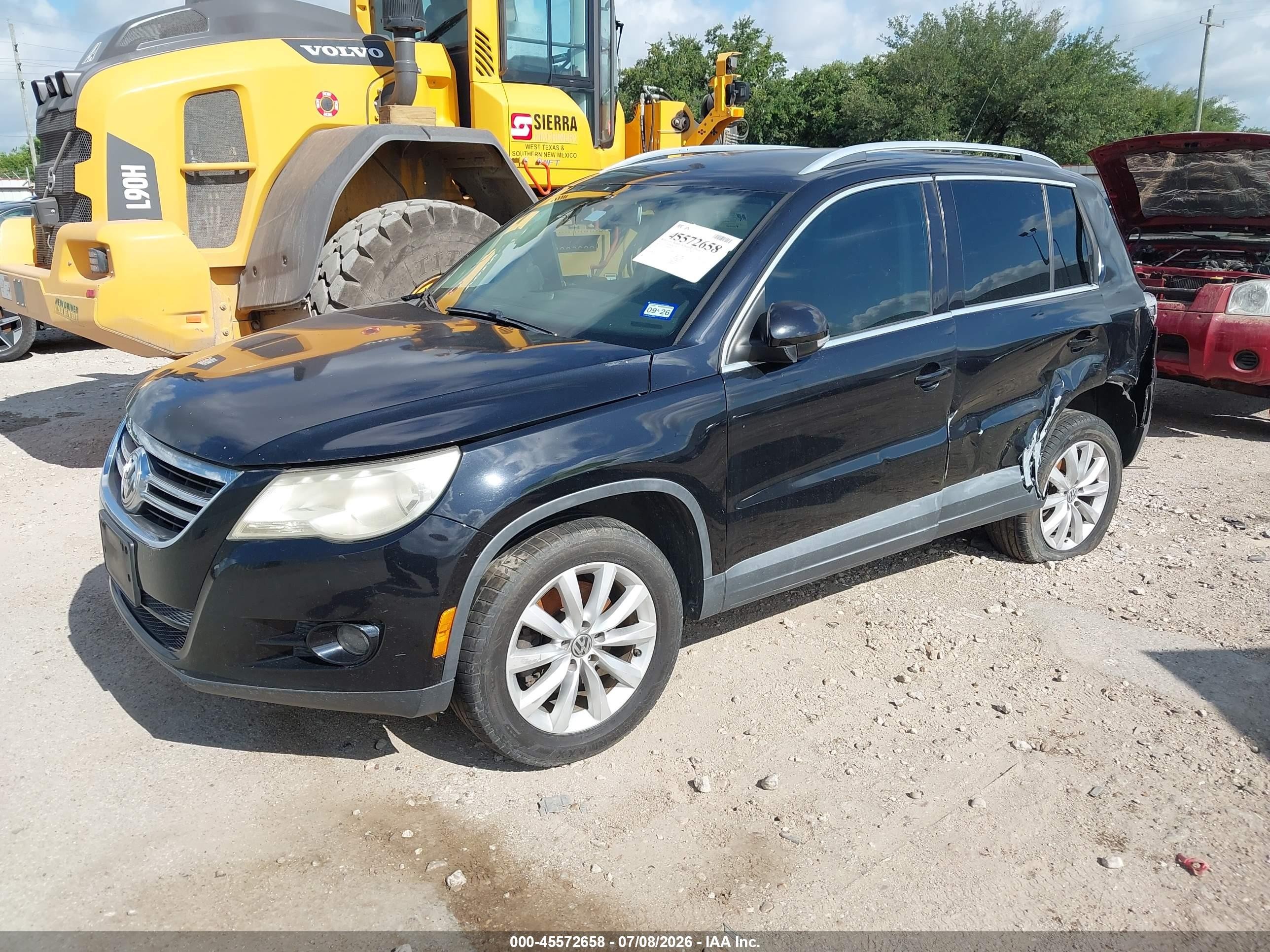 2011 Volkswagen Tiguan Se Черный vin: WVGAV7AX8BW558071