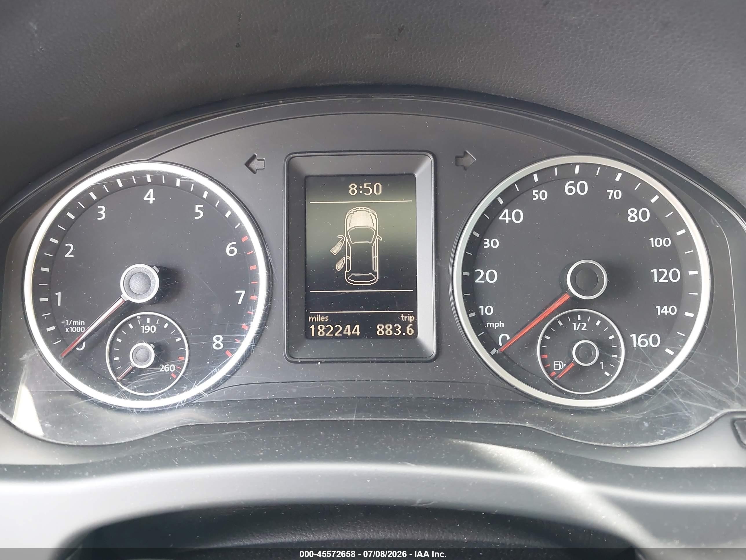 2011 Volkswagen Tiguan Se Черный vin: WVGAV7AX8BW558071