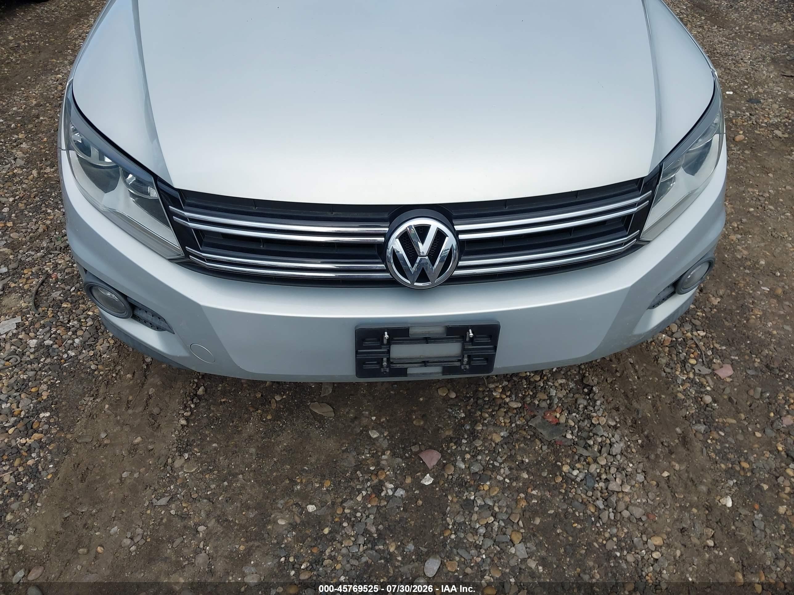 2012 Volkswagen Tiguan Se Серебряный vin: WVGAV7AX8CW522544