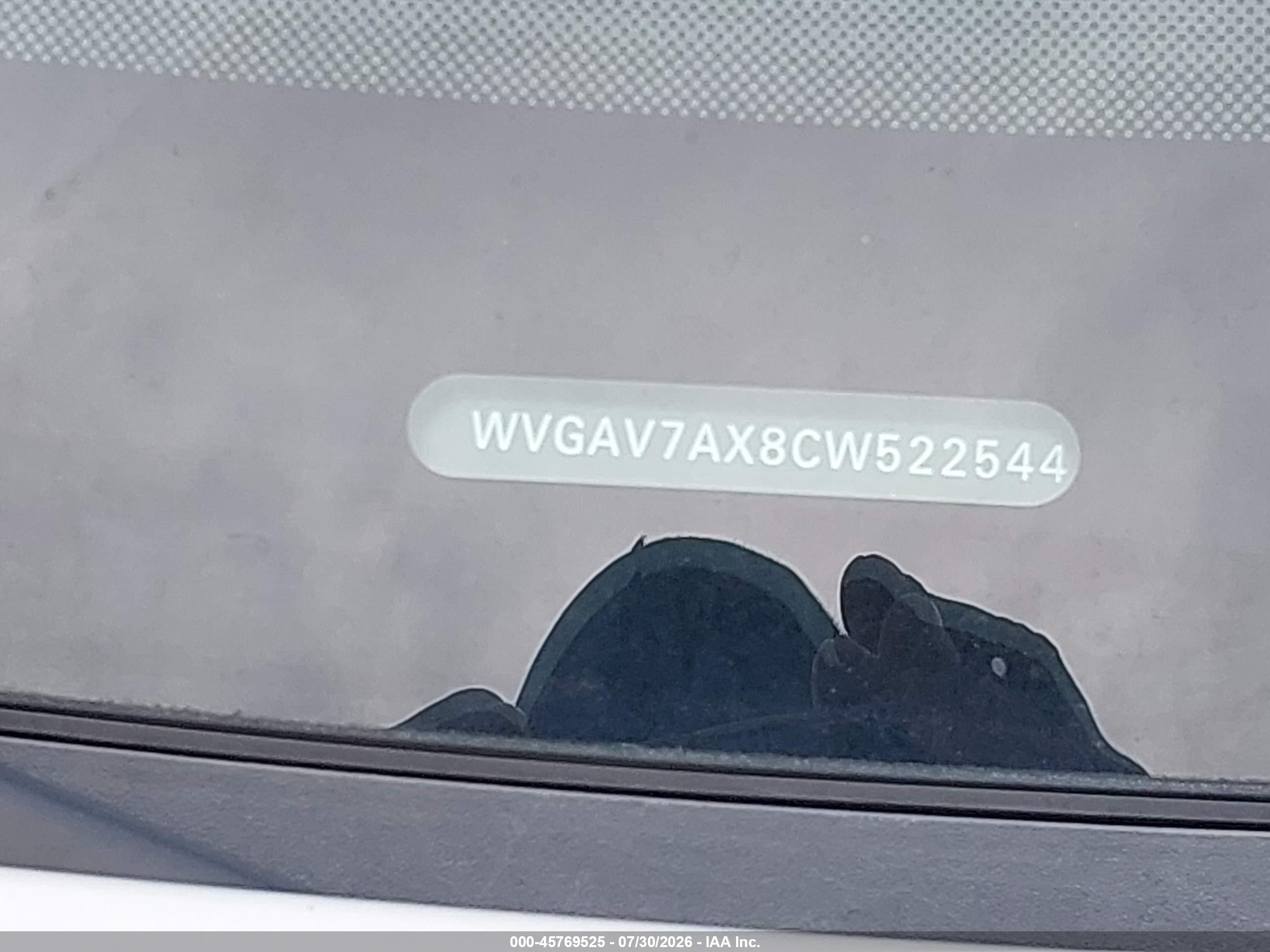 2012 Volkswagen Tiguan Se Серебряный vin: WVGAV7AX8CW522544