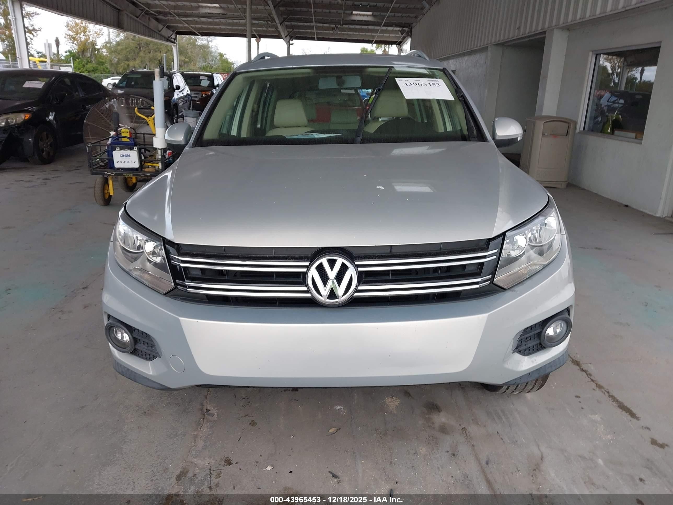 2012 Volkswagen Tiguan Se Silver vin: WVGAV7AX8CW570531