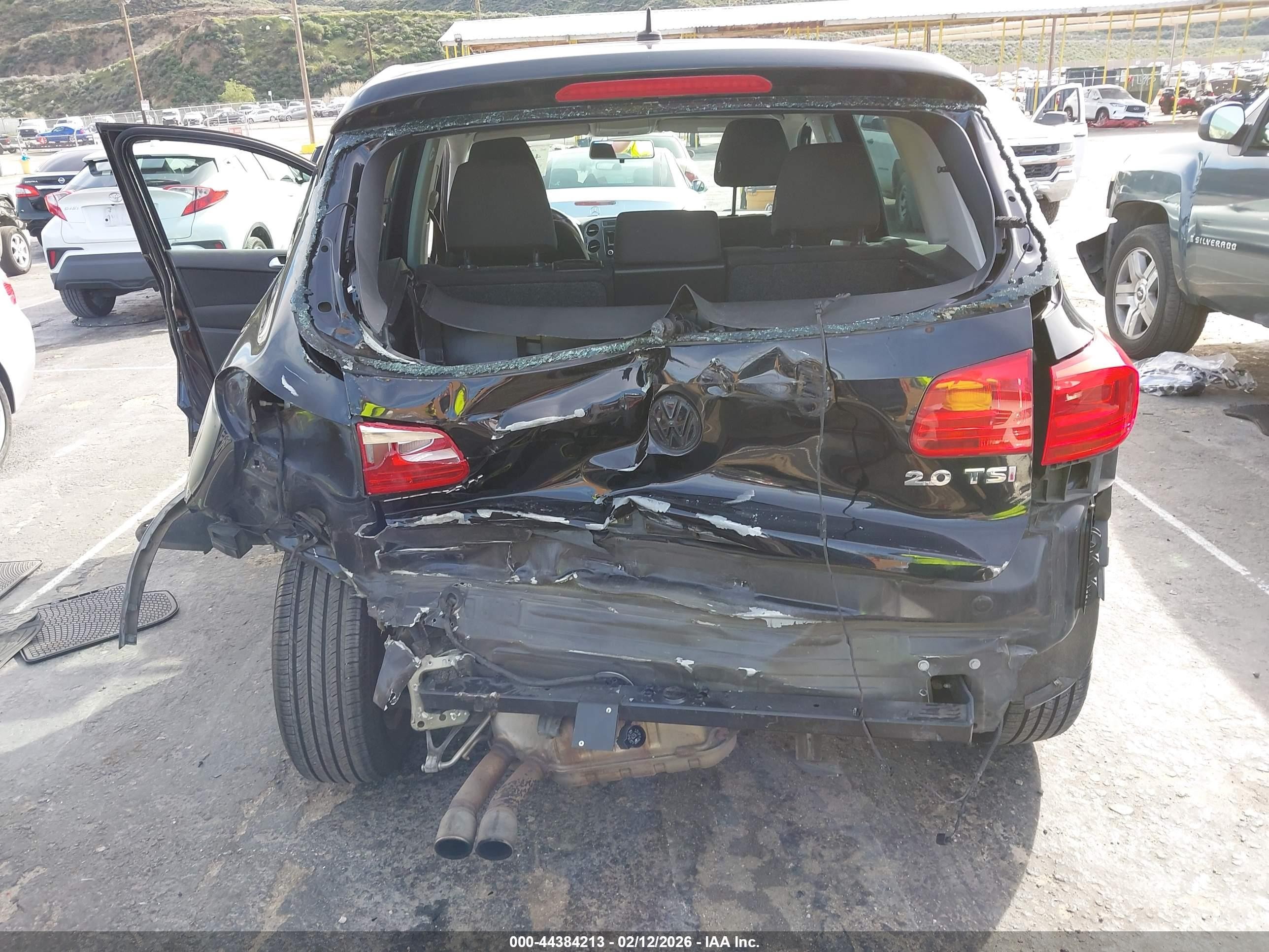 2013 Volkswagen Tiguan S Black vin: WVGAV7AX8DW530192