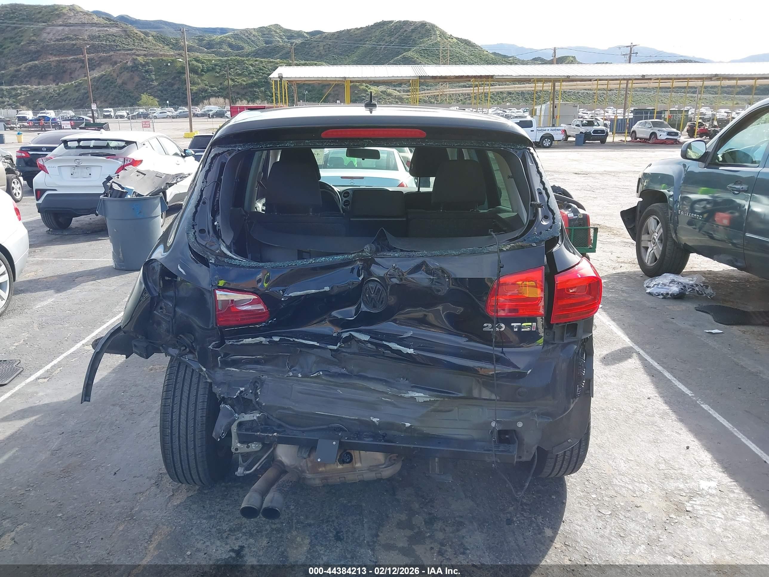 2013 Volkswagen Tiguan S Black vin: WVGAV7AX8DW530192