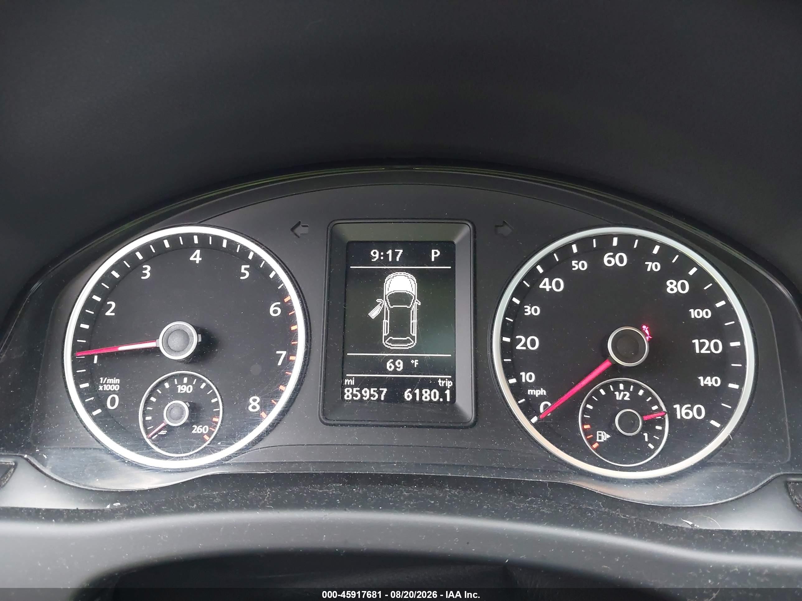2013 Volkswagen Tiguan S Gray vin: WVGAV7AX8DW534131
