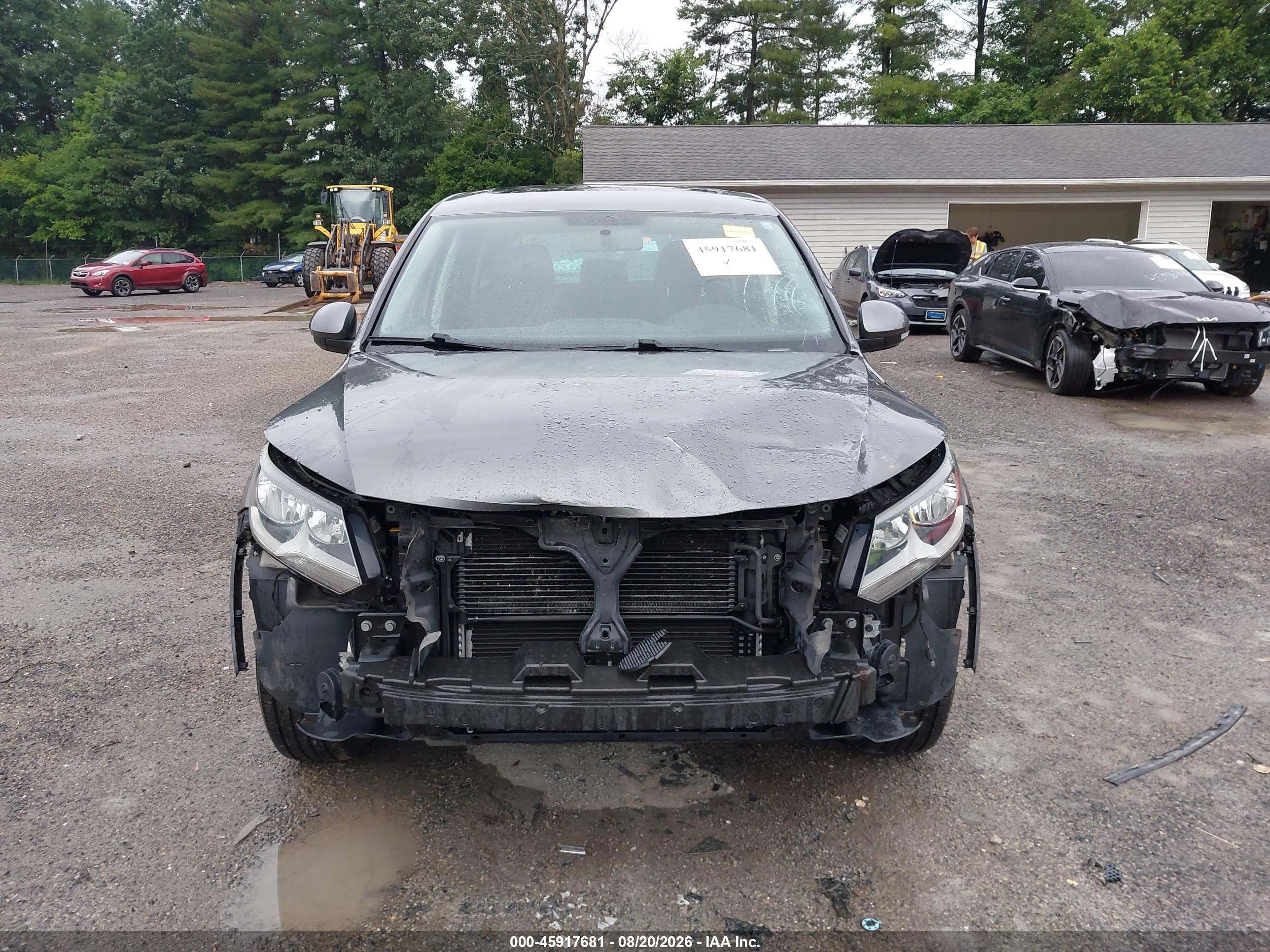 2013 Volkswagen Tiguan S Gray vin: WVGAV7AX8DW534131