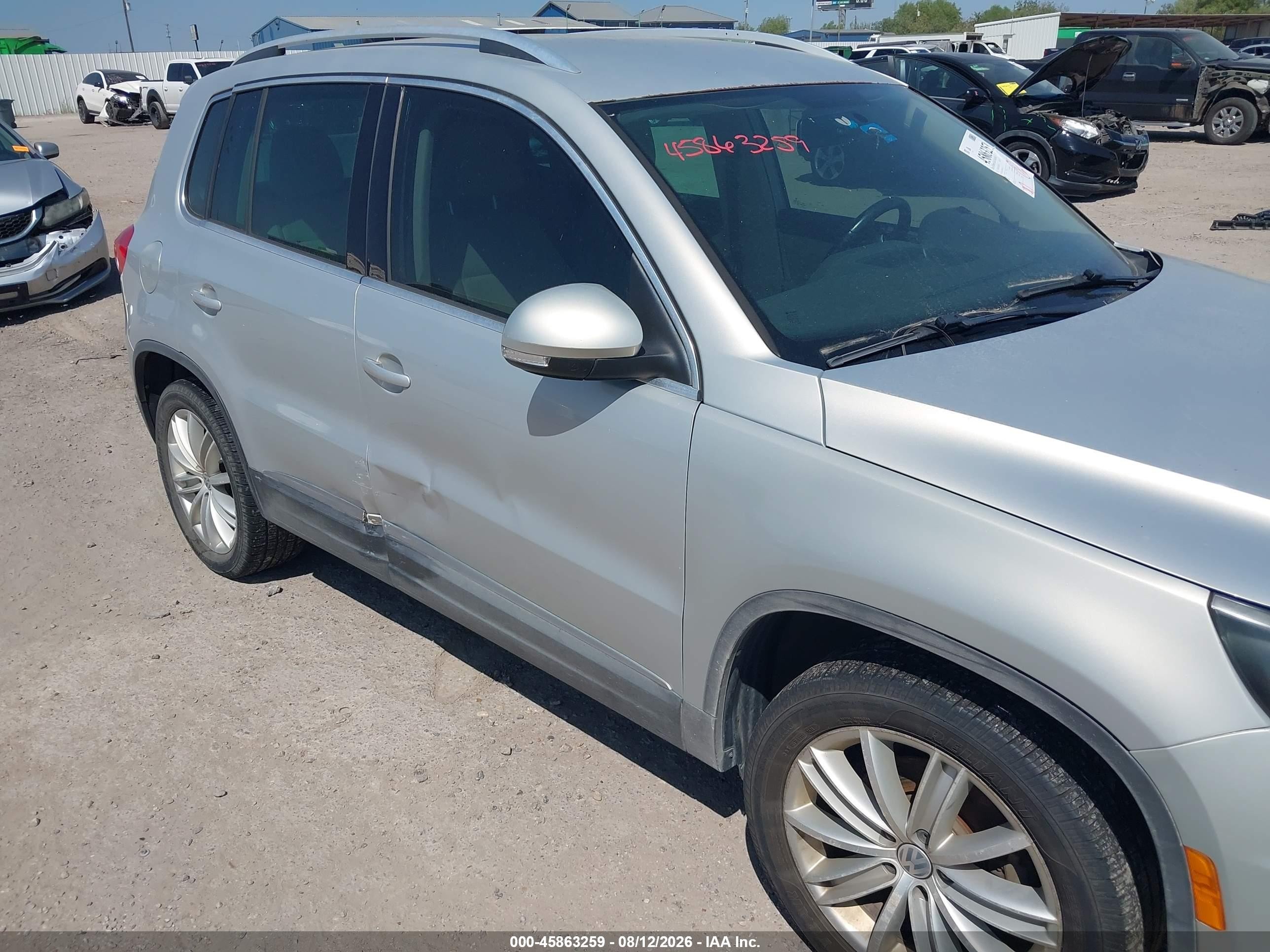 2013 Volkswagen Tiguan Se Silver vin: WVGAV7AX8DW536316
