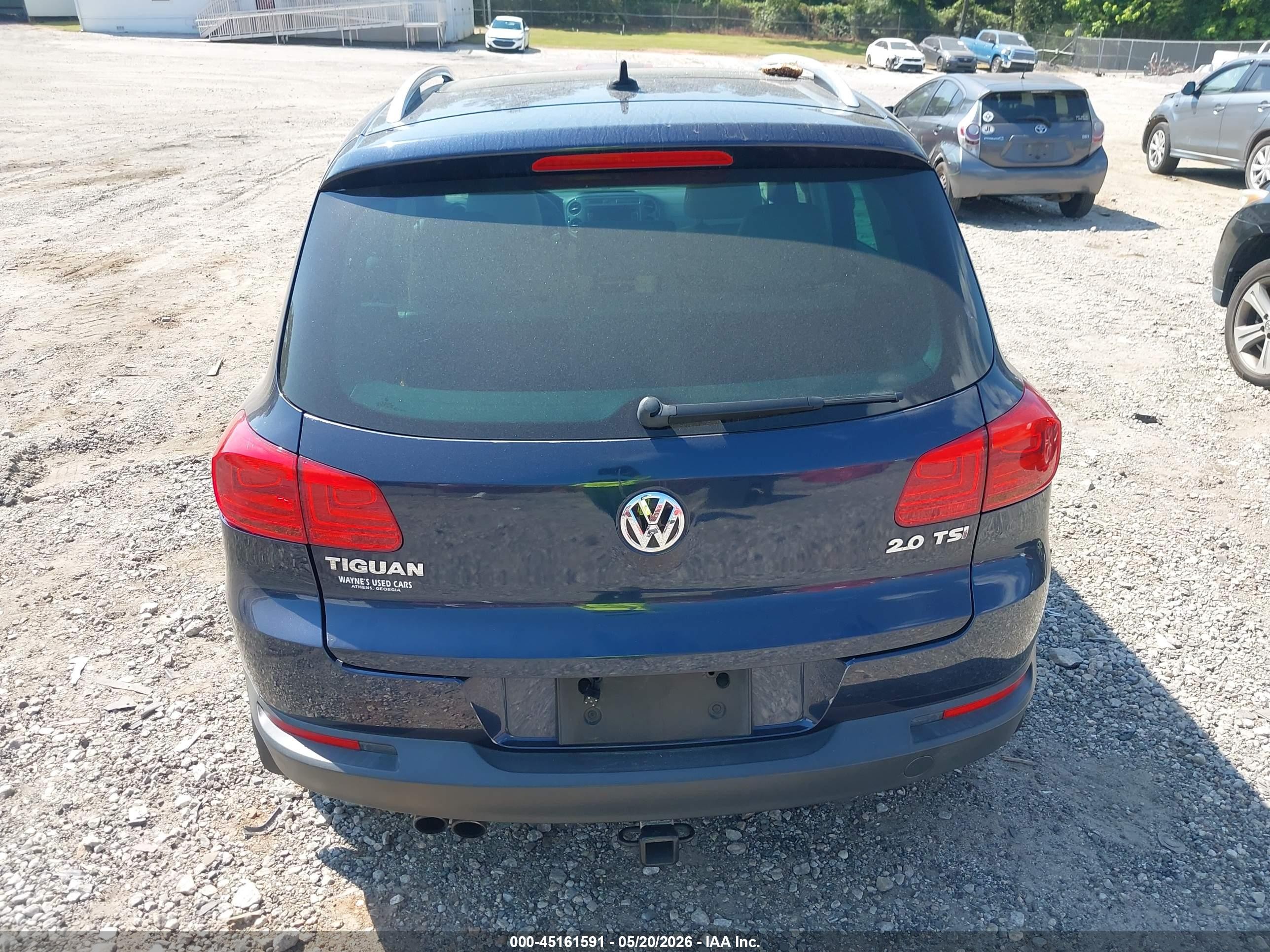 2013 Volkswagen Tiguan Se Blue vin: WVGAV7AX8DW554993