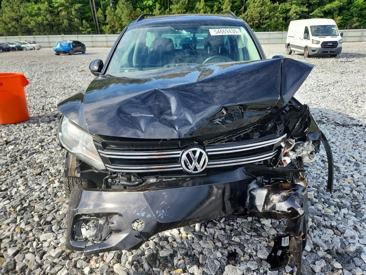 2015 Volkswagen Tiguan S Black vin: WVGAV7AX8FW501214