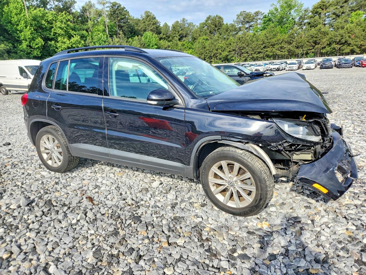 2015 Volkswagen Tiguan S Black vin: WVGAV7AX8FW501214