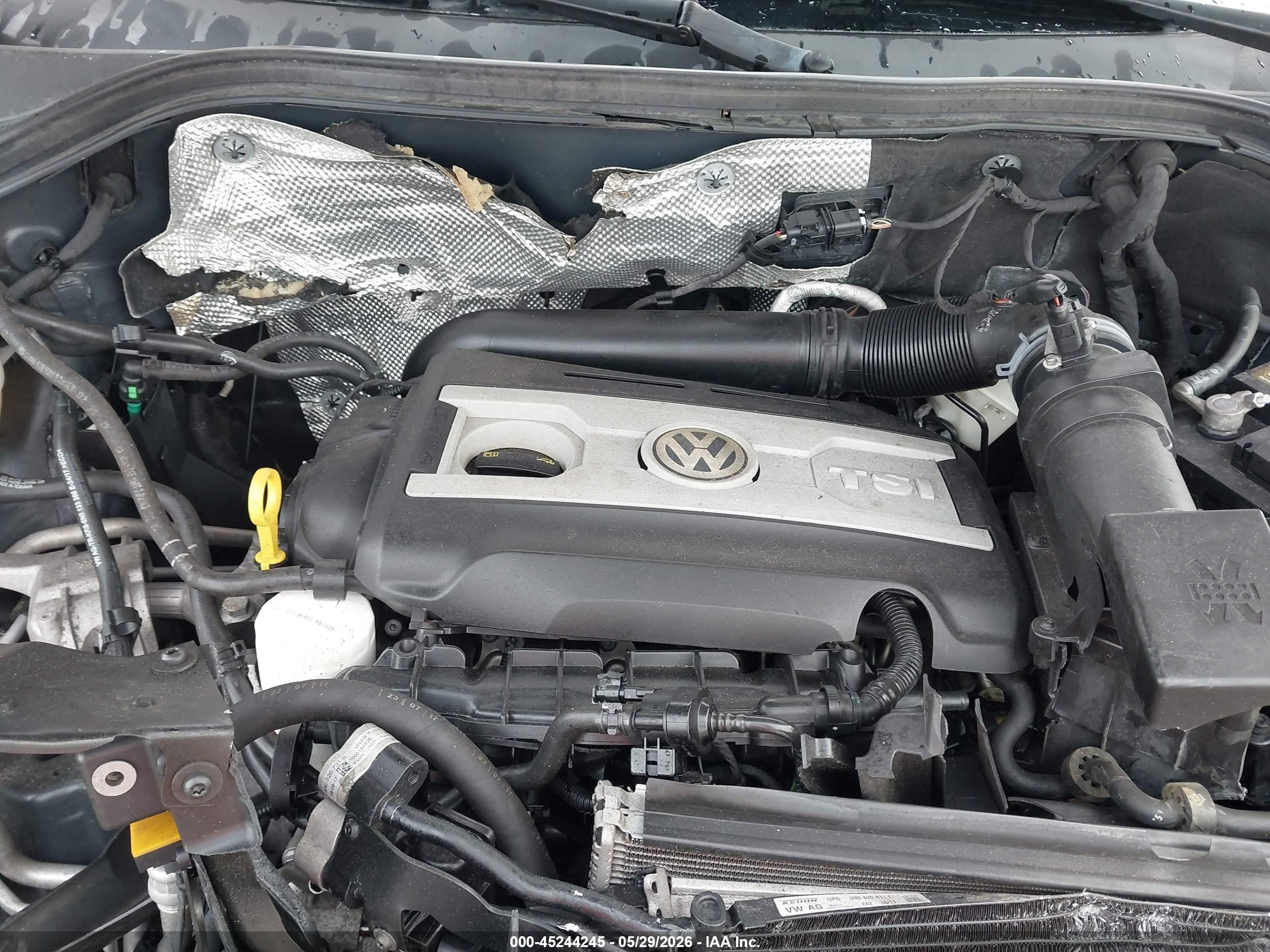2017 Volkswagen Tiguan 2.0t/2.0t S Black vin: WVGAV7AX8HK053373
