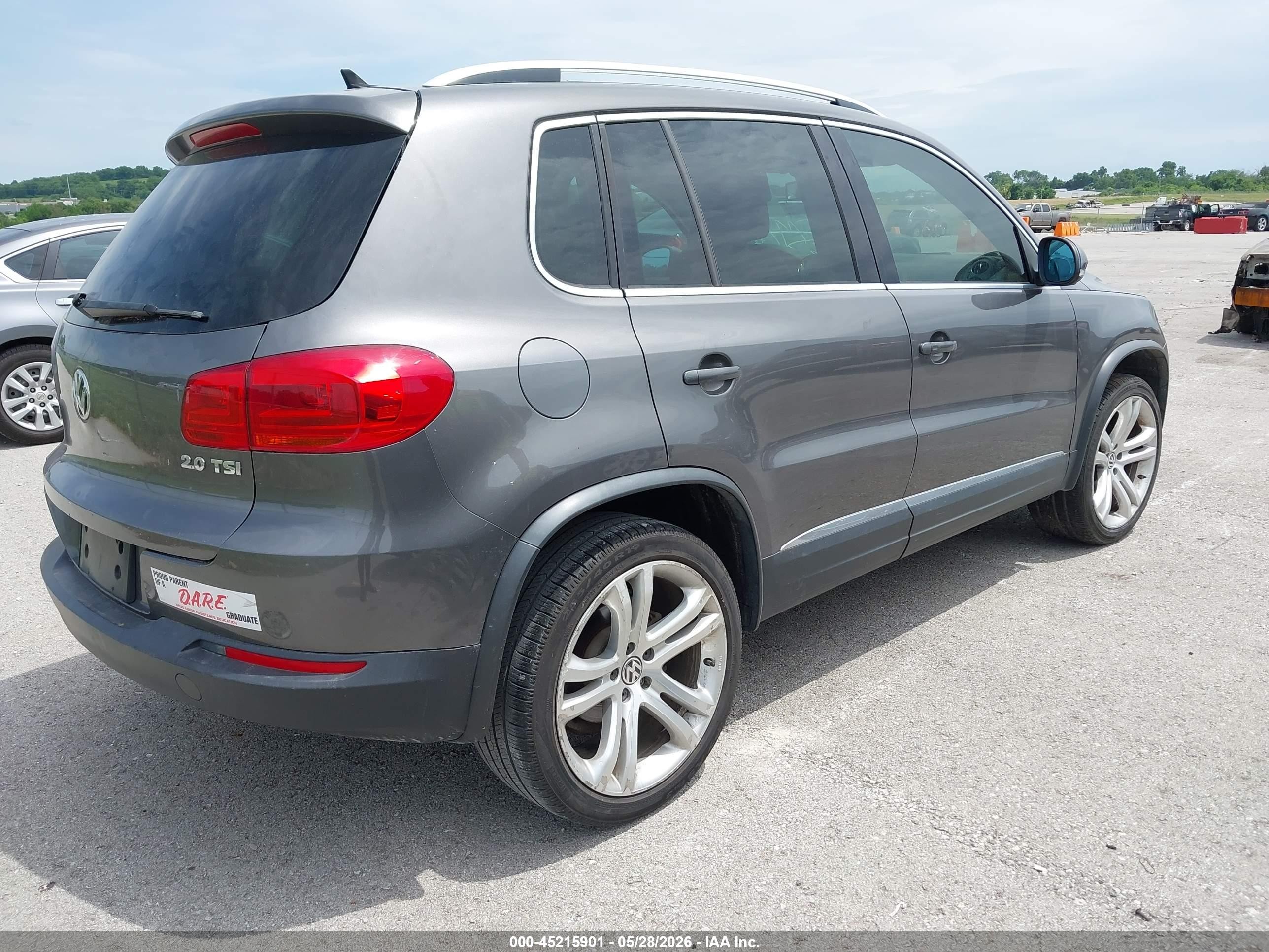 2012 Volkswagen Tiguan Sel Gray vin: WVGAV7AX9CW002255