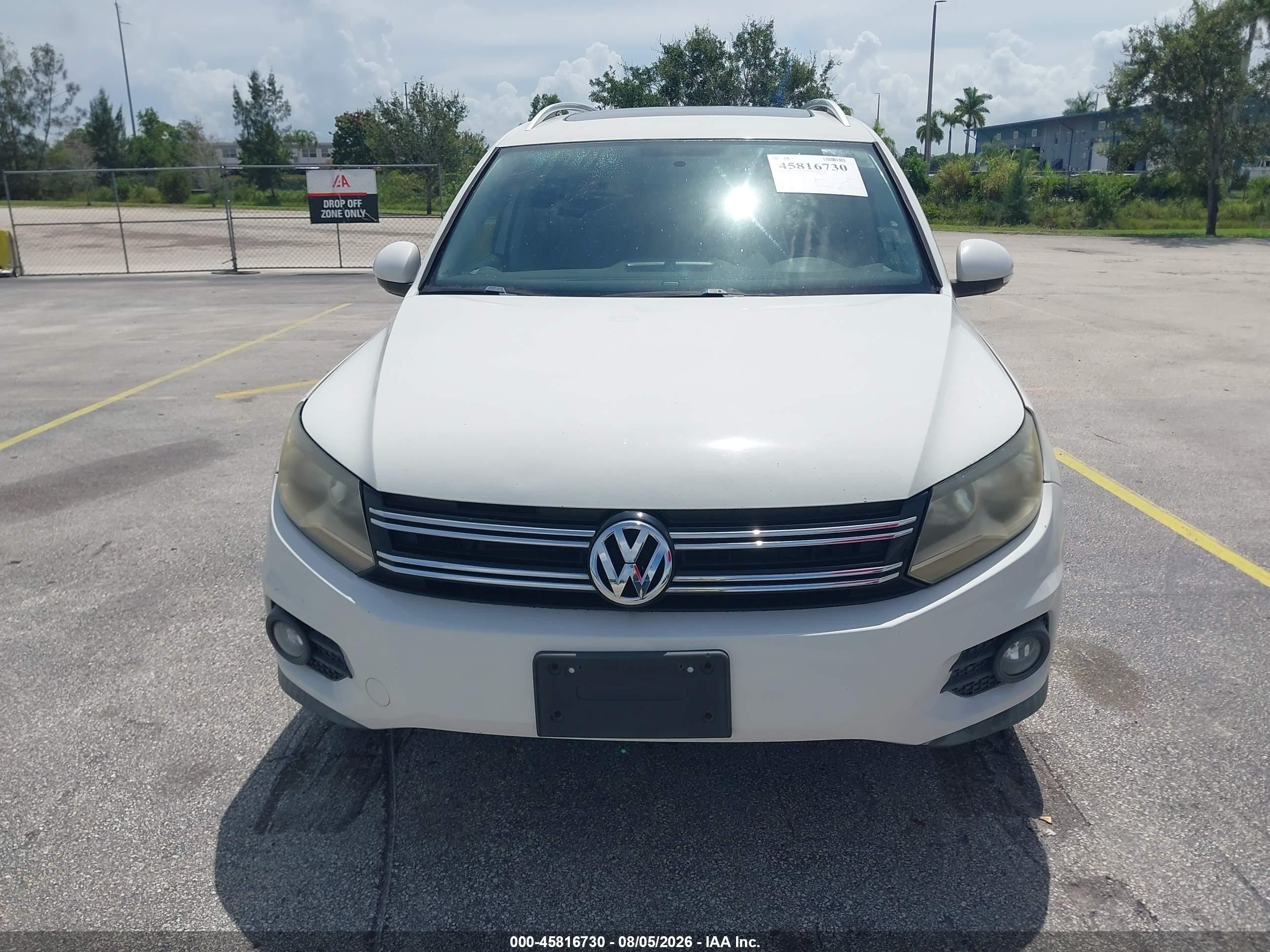 2012 Volkswagen Tiguan Se White vin: WVGAV7AX9CW532872