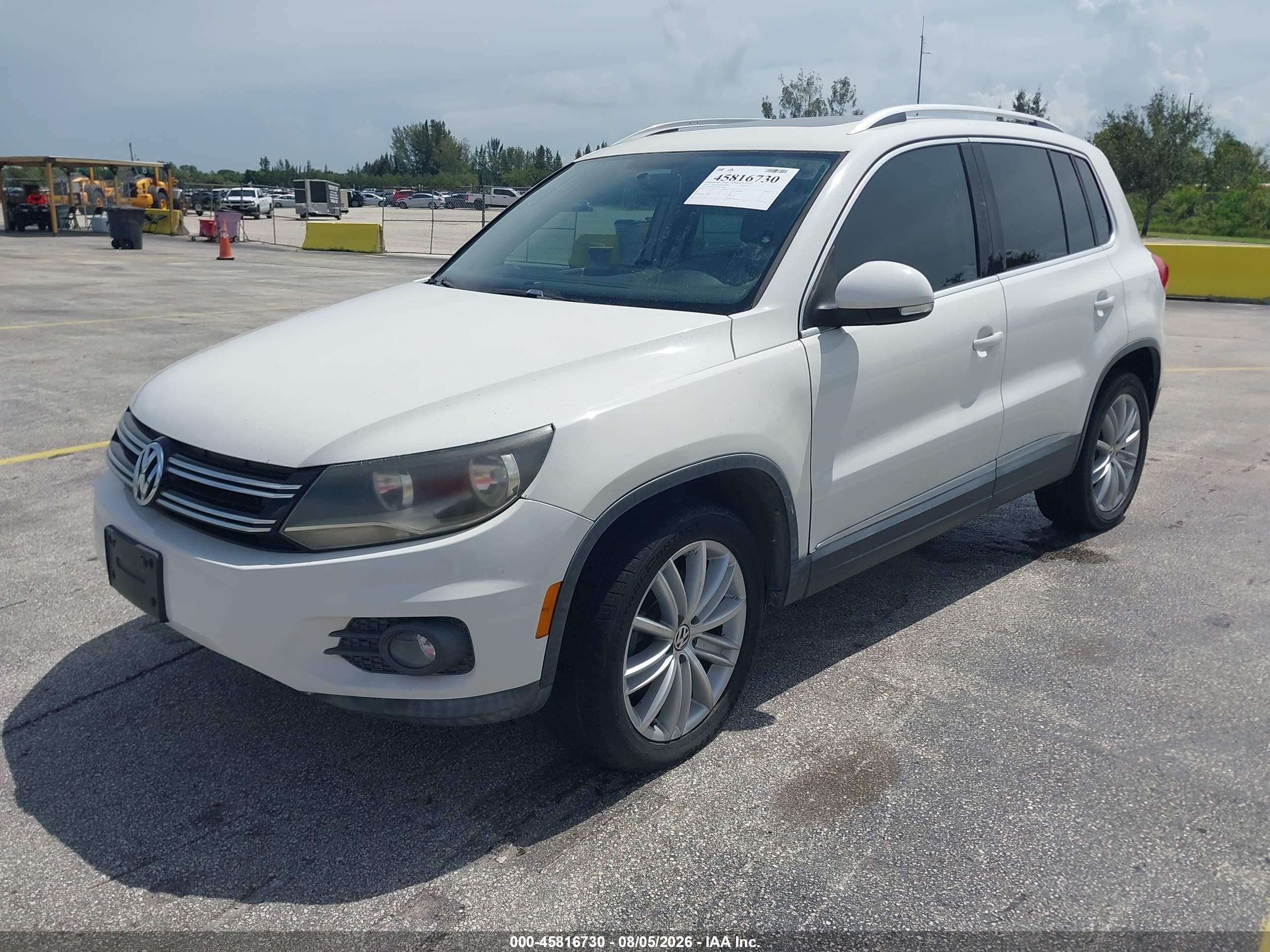 2012 Volkswagen Tiguan Se White vin: WVGAV7AX9CW532872