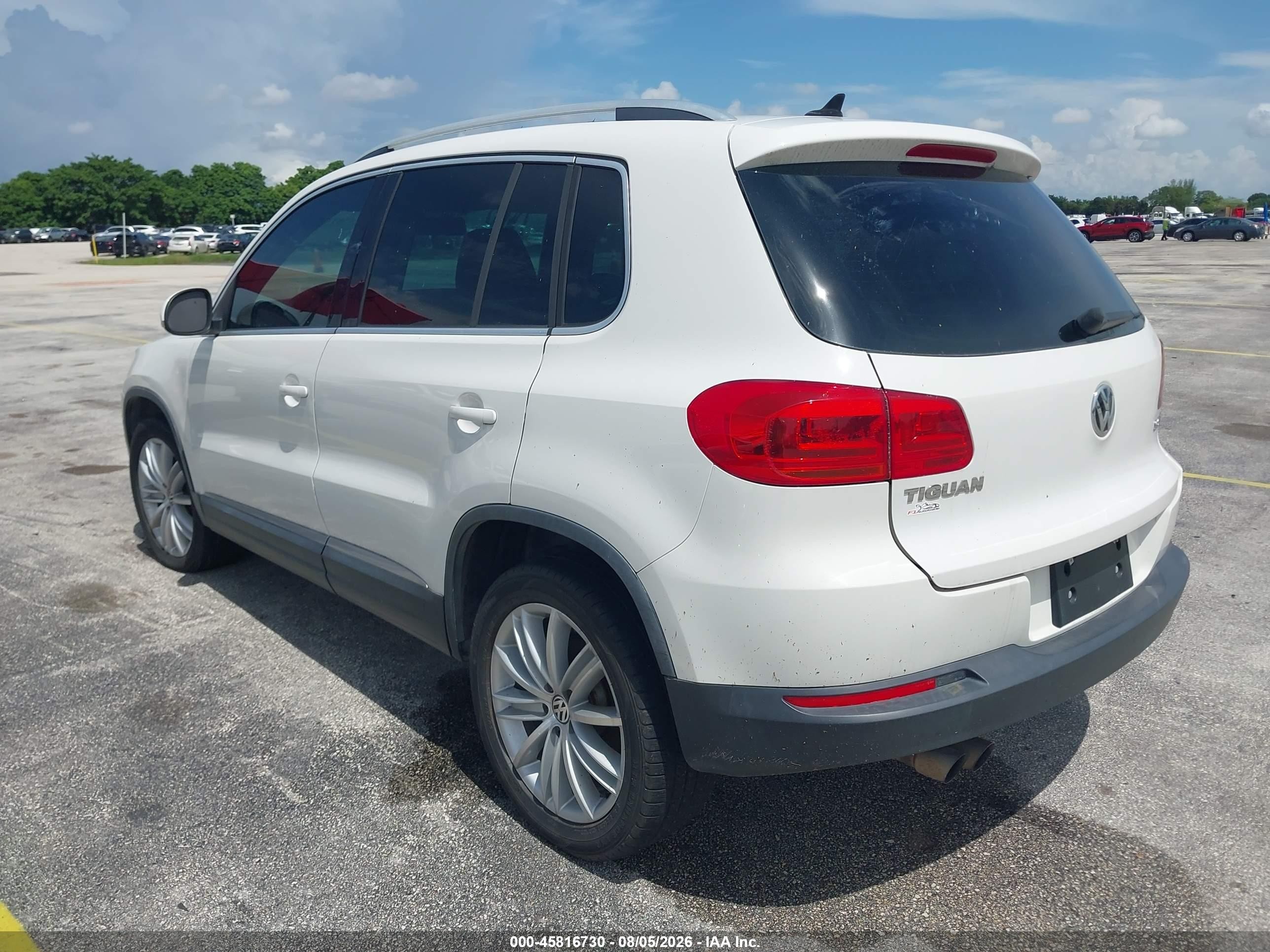 2012 Volkswagen Tiguan Se White vin: WVGAV7AX9CW532872