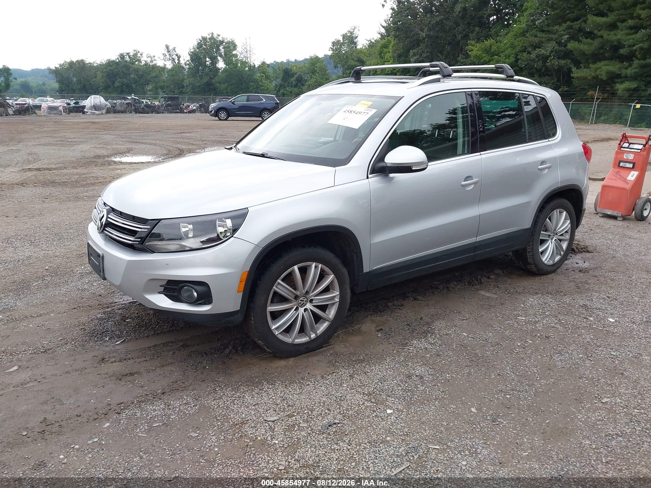 2012 Volkswagen Tiguan Se Silver vin: WVGAV7AX9CW602869