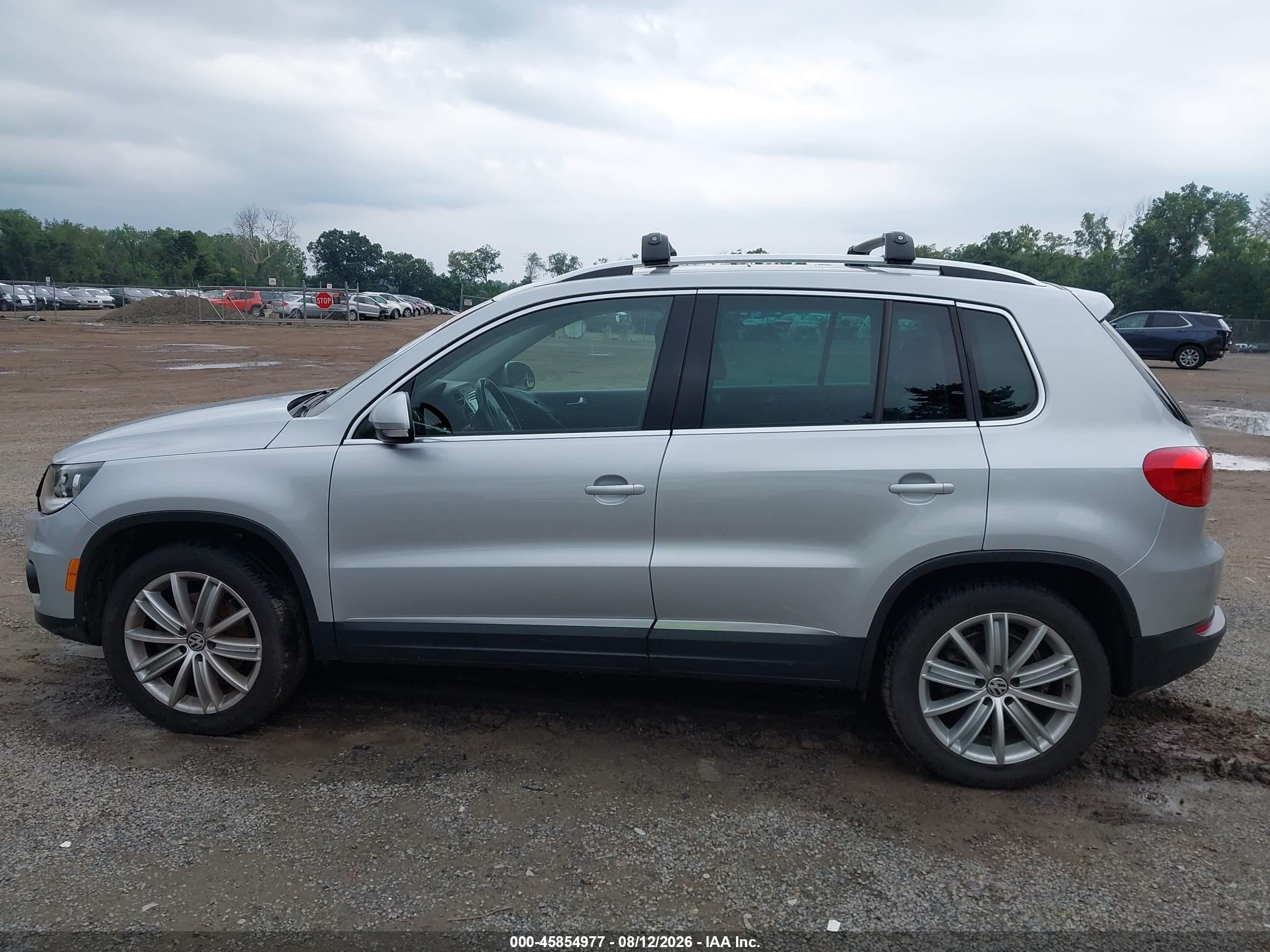 2012 Volkswagen Tiguan Se Silver vin: WVGAV7AX9CW602869