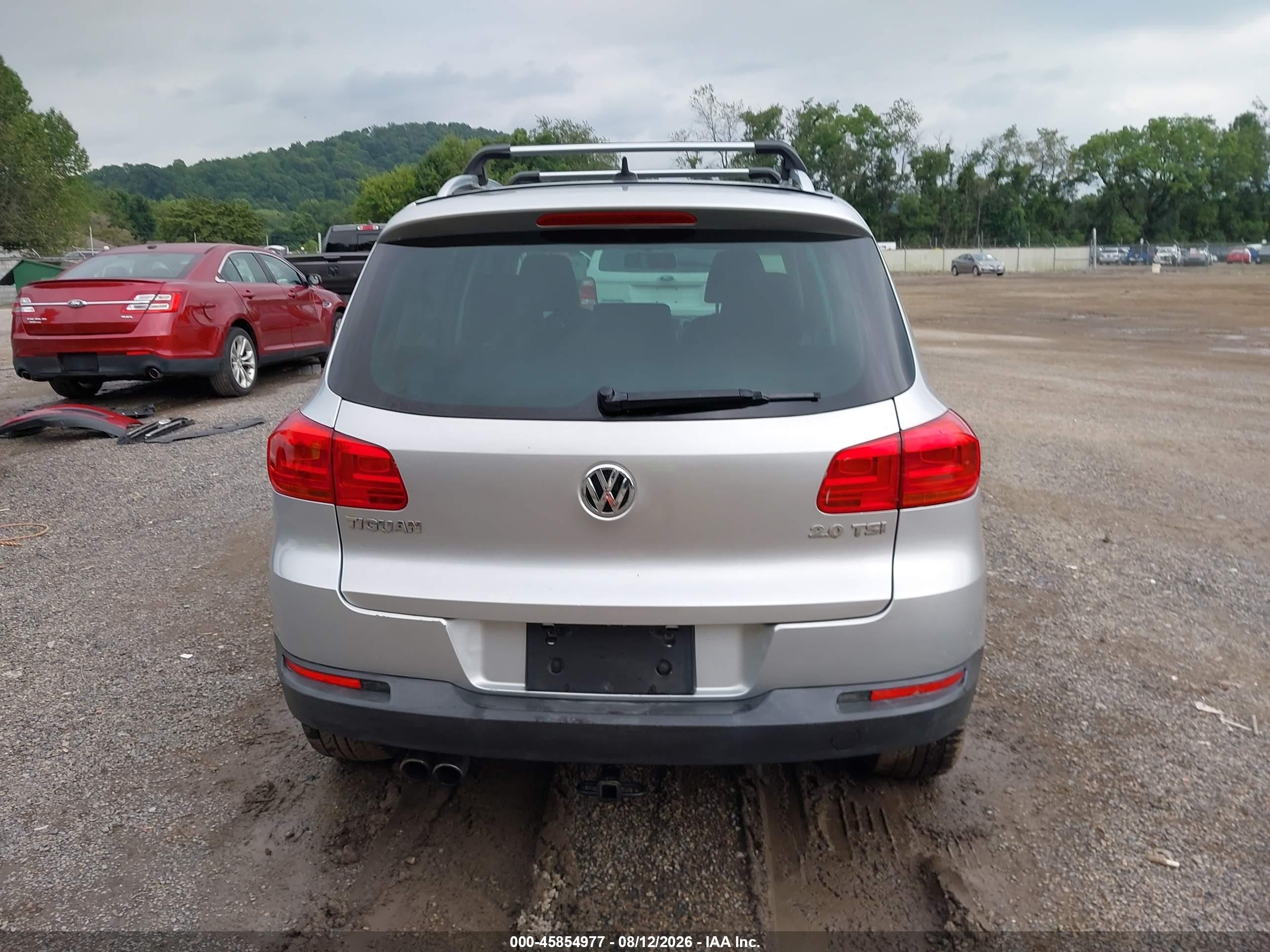 2012 Volkswagen Tiguan Se Silver vin: WVGAV7AX9CW602869