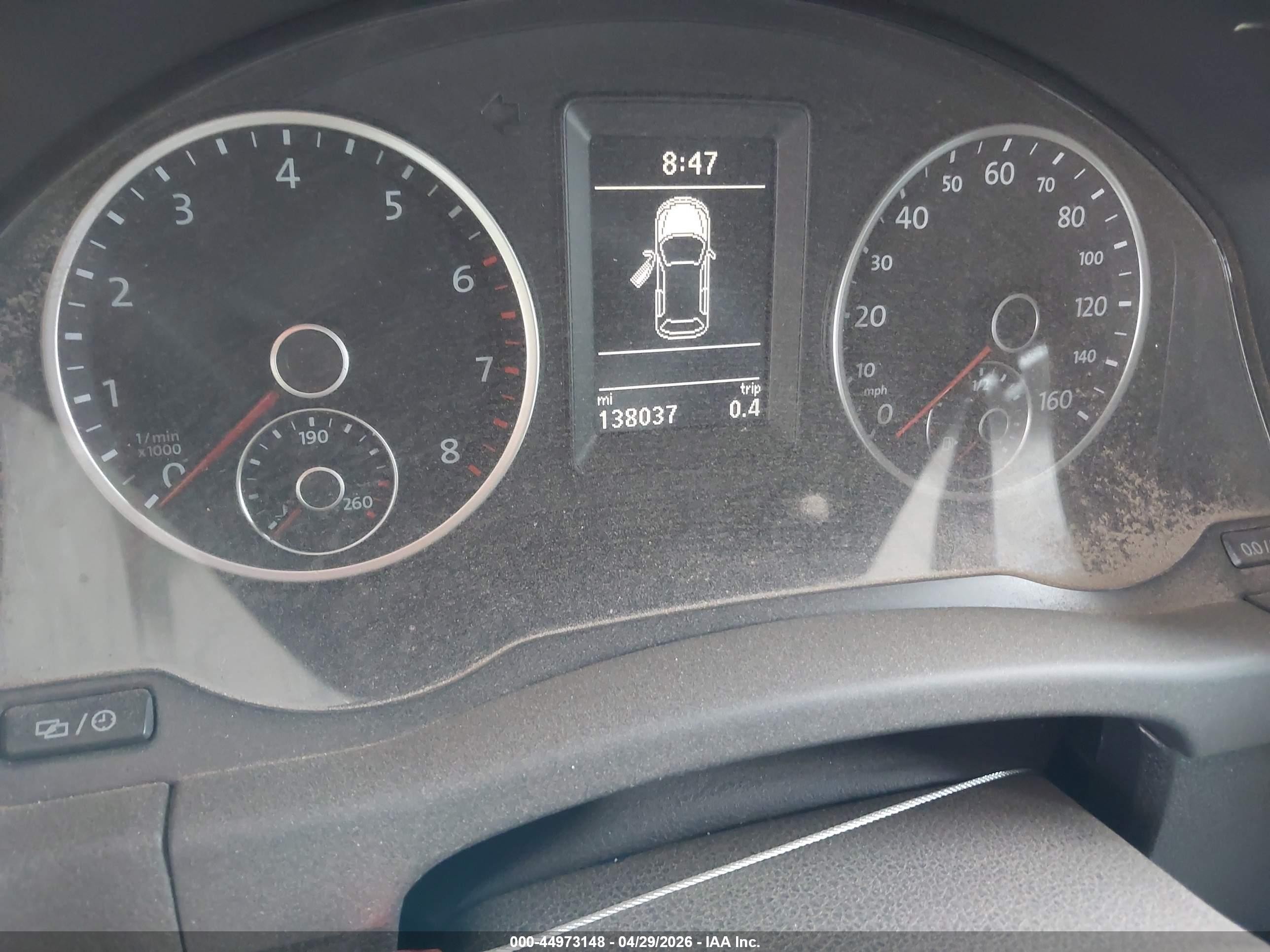 2013 Volkswagen Tiguan S Белый vin: WVGAV7AX9DW504927