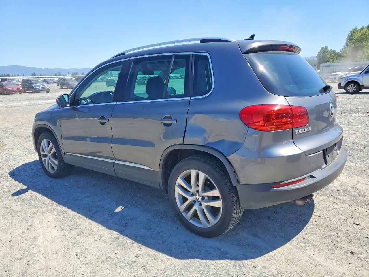 2013 Volkswagen Tiguan S Gray vin: WVGAV7AX9DW536244