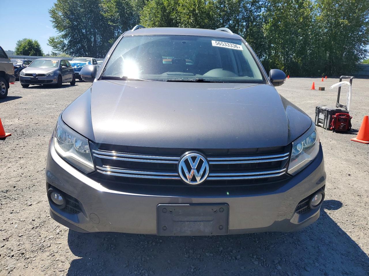 2013 Volkswagen Tiguan S Gray vin: WVGAV7AX9DW536244