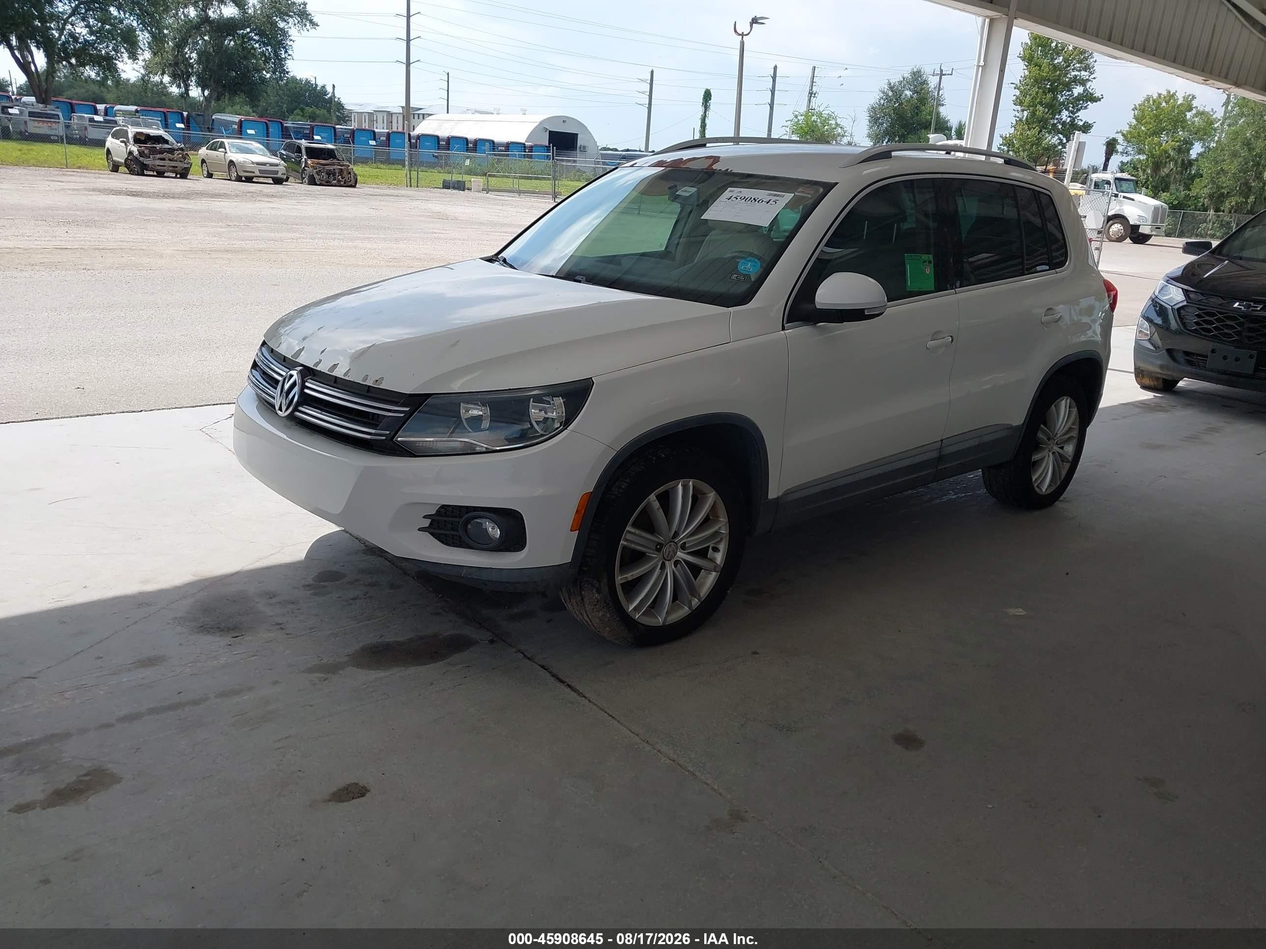 2013 Volkswagen Tiguan Se White vin: WVGAV7AX9DW546479