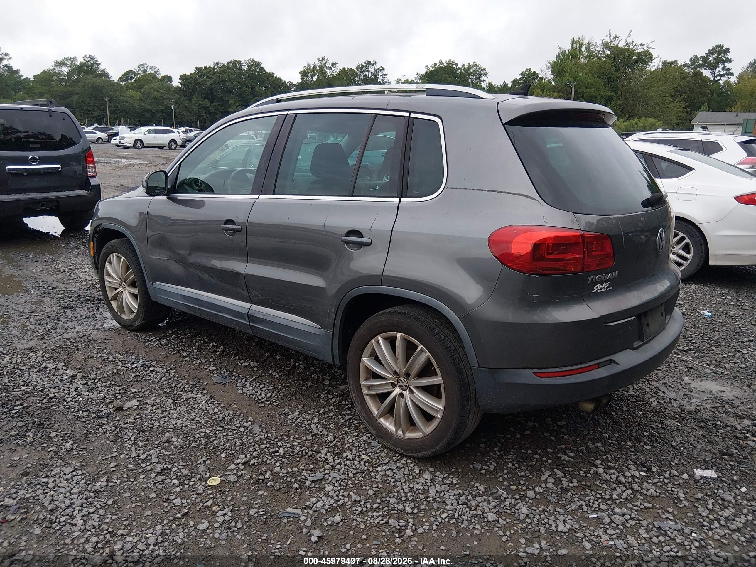 2012 Volkswagen Tiguan Se Серый vin: WVGAV7AXXCW001793