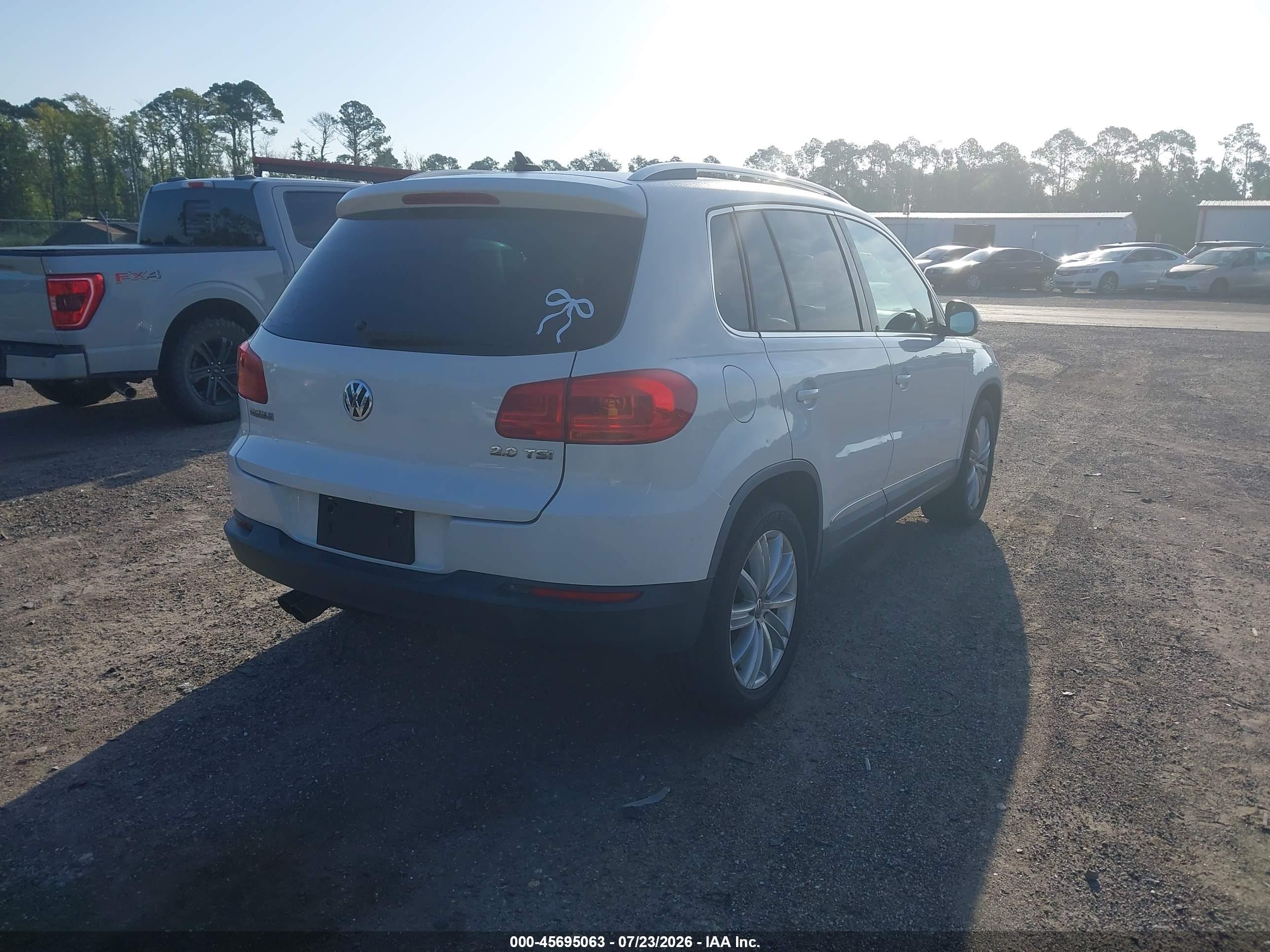 2012 Volkswagen Tiguan Se Yellow vin: WVGAV7AXXCW503672