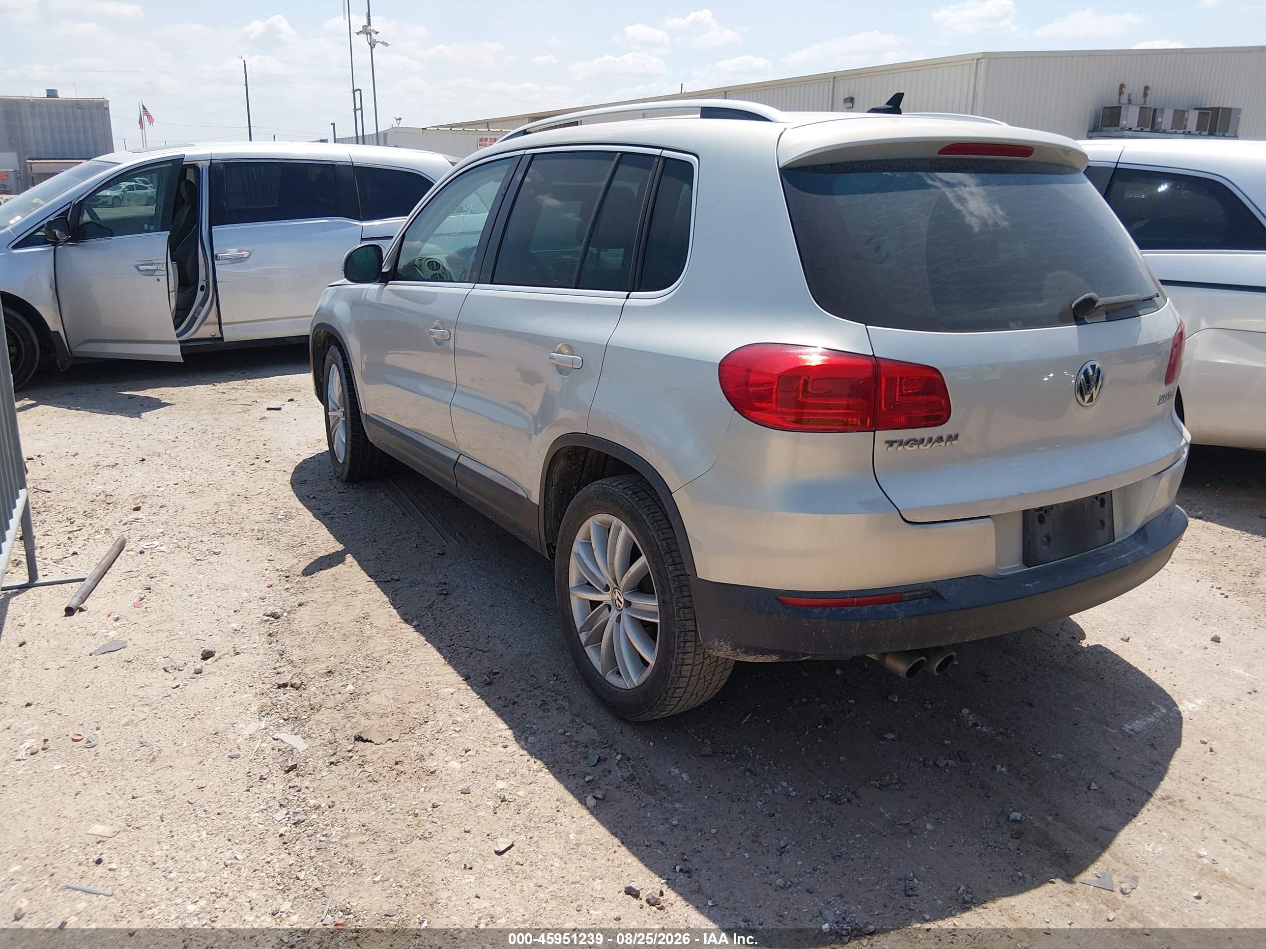 2012 Volkswagen Tiguan Se Серебряный vin: WVGAV7AXXCW515188