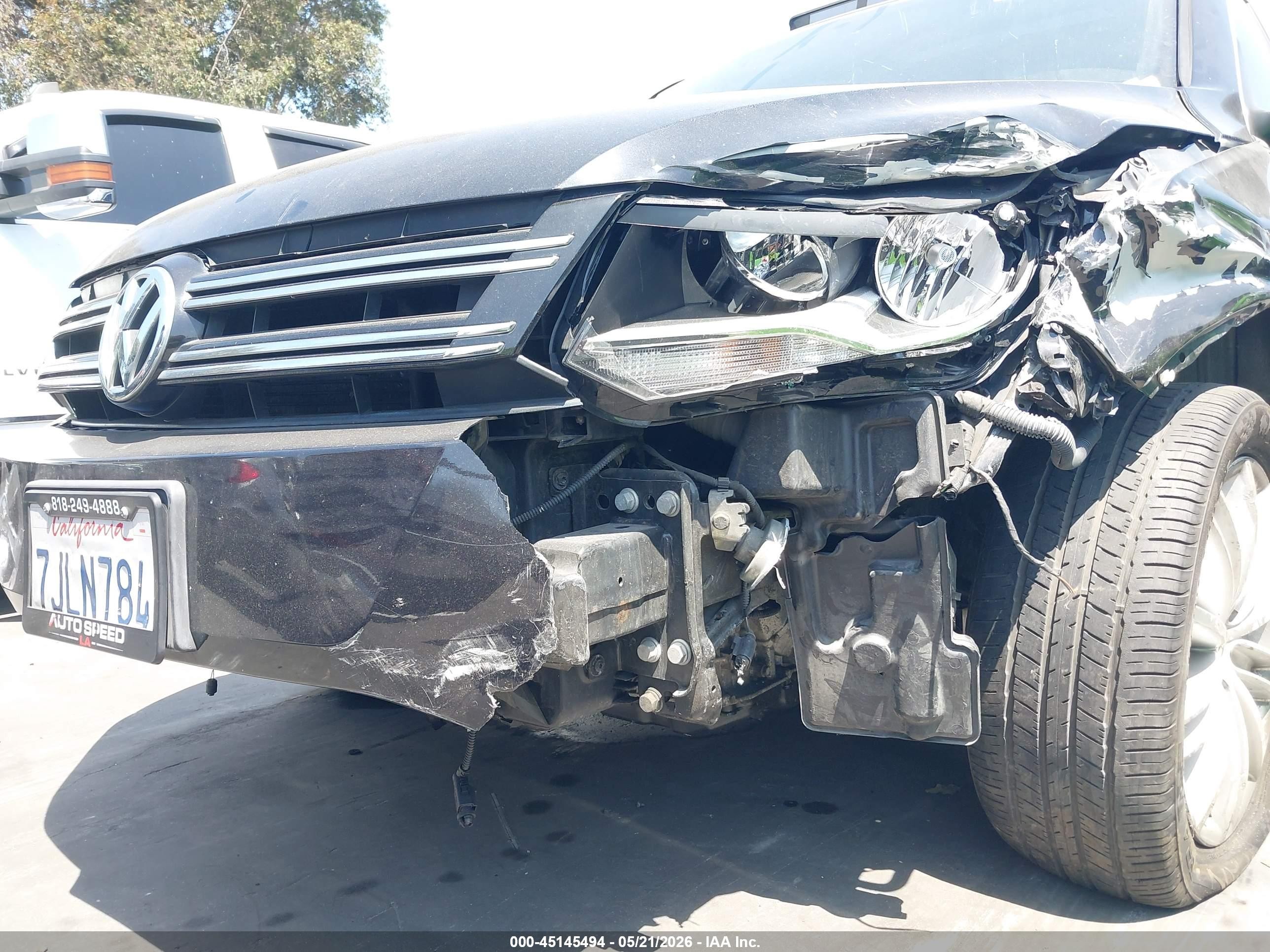 2015 Volkswagen Tiguan Se Black vin: WVGAV7AXXFW515969