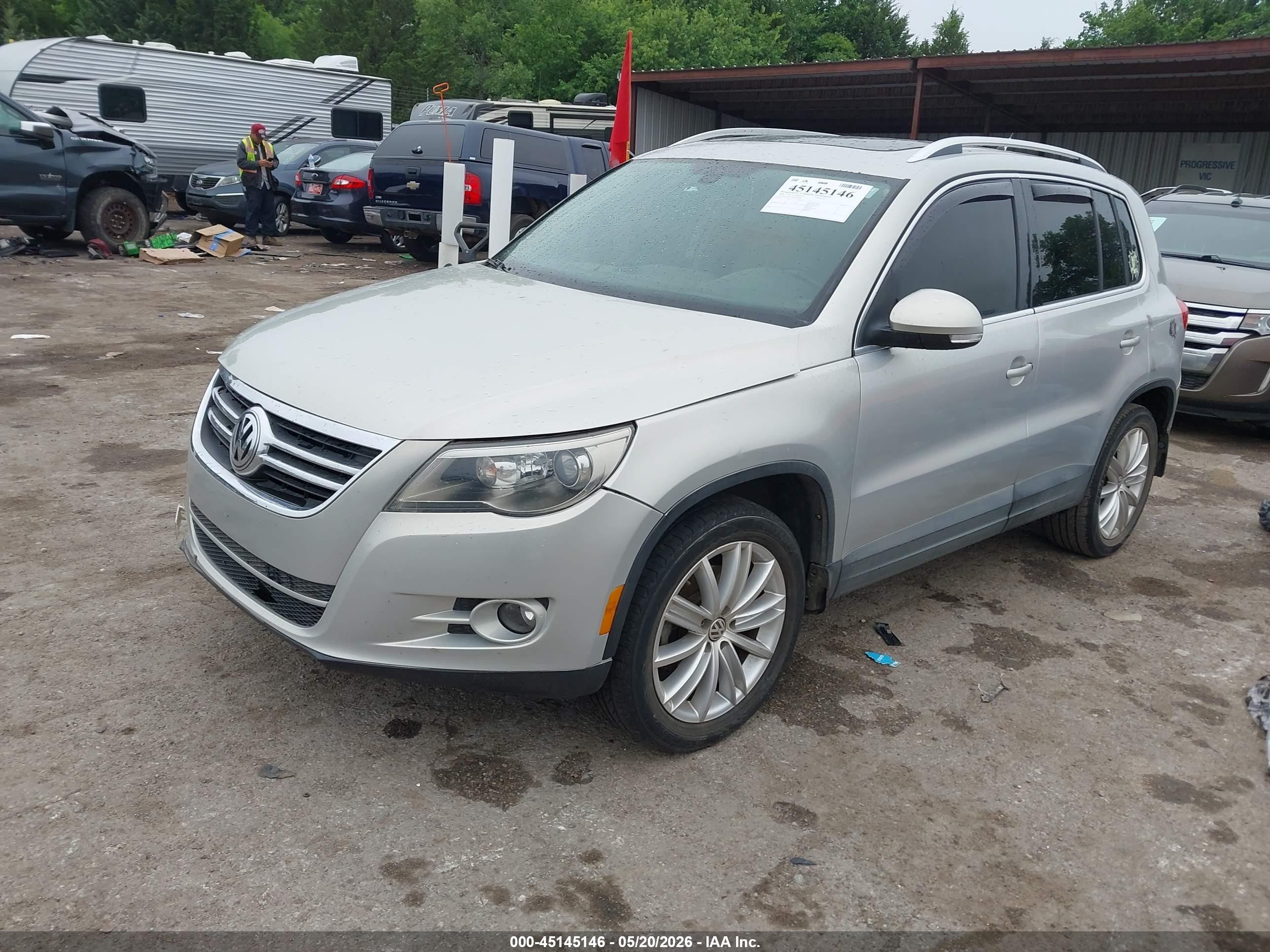 2009 Volkswagen Tiguan Sel Silver vin: WVGAV95NX9W530447