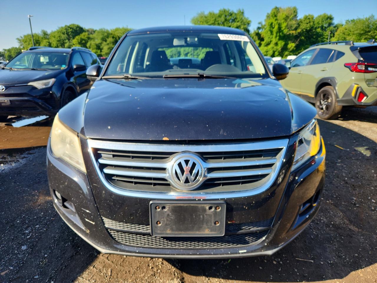 2010 Volkswagen Tiguan S Black vin: WVGAV9AX9AW521167