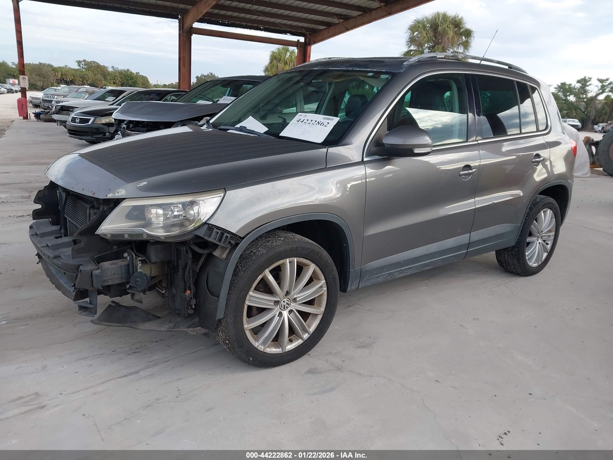 2010 Volkswagen Tiguan Sel Серый vin: WVGAV9AXXAW511232