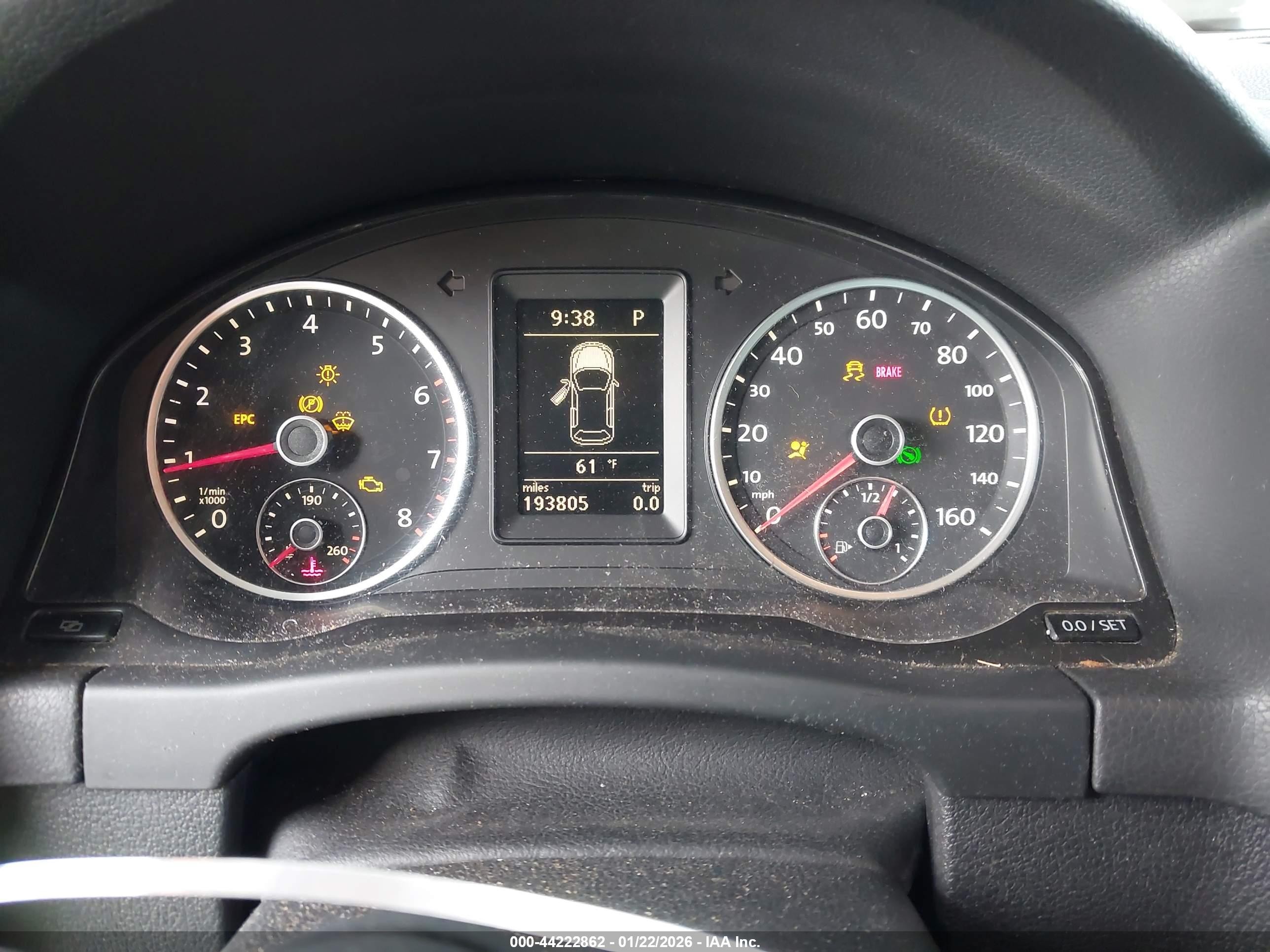 2010 Volkswagen Tiguan Sel Серый vin: WVGAV9AXXAW511232