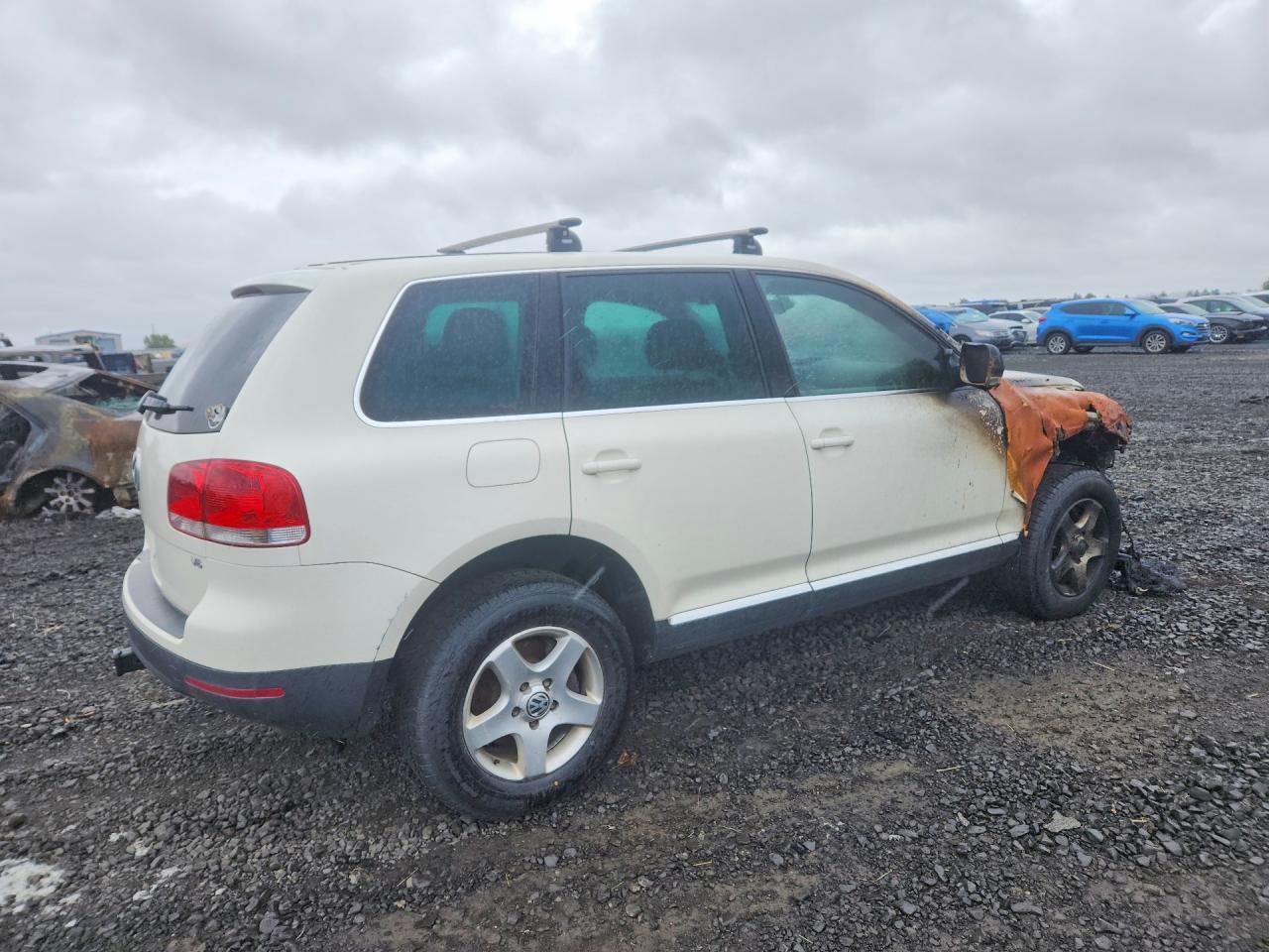 2004 Volkswagen Touareg 3.2 White vin: WVGBC67L24D016813