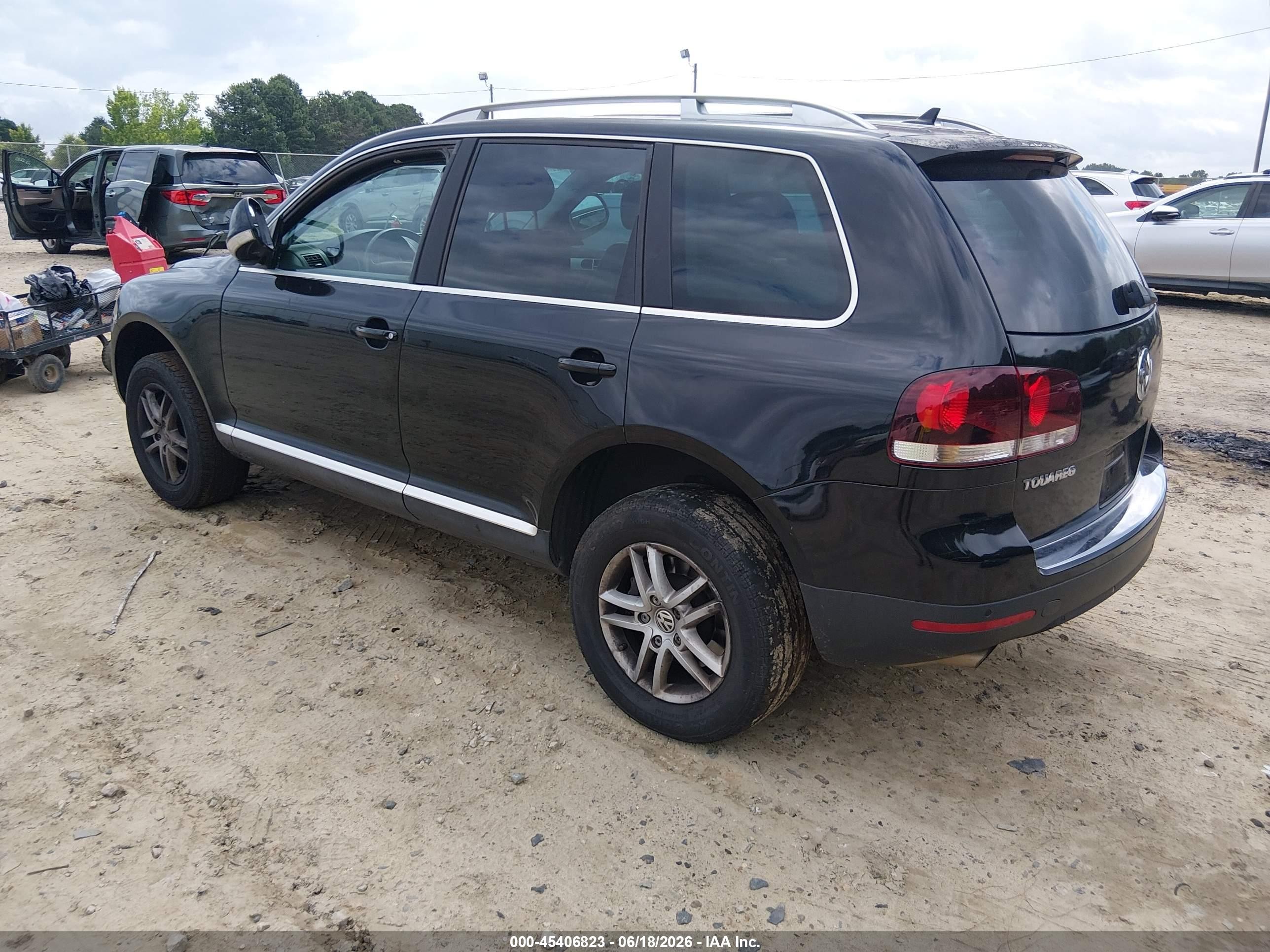2009 Volkswagen Touareg 2 Vr6 Fsi Black vin: WVGBE77L09D001850