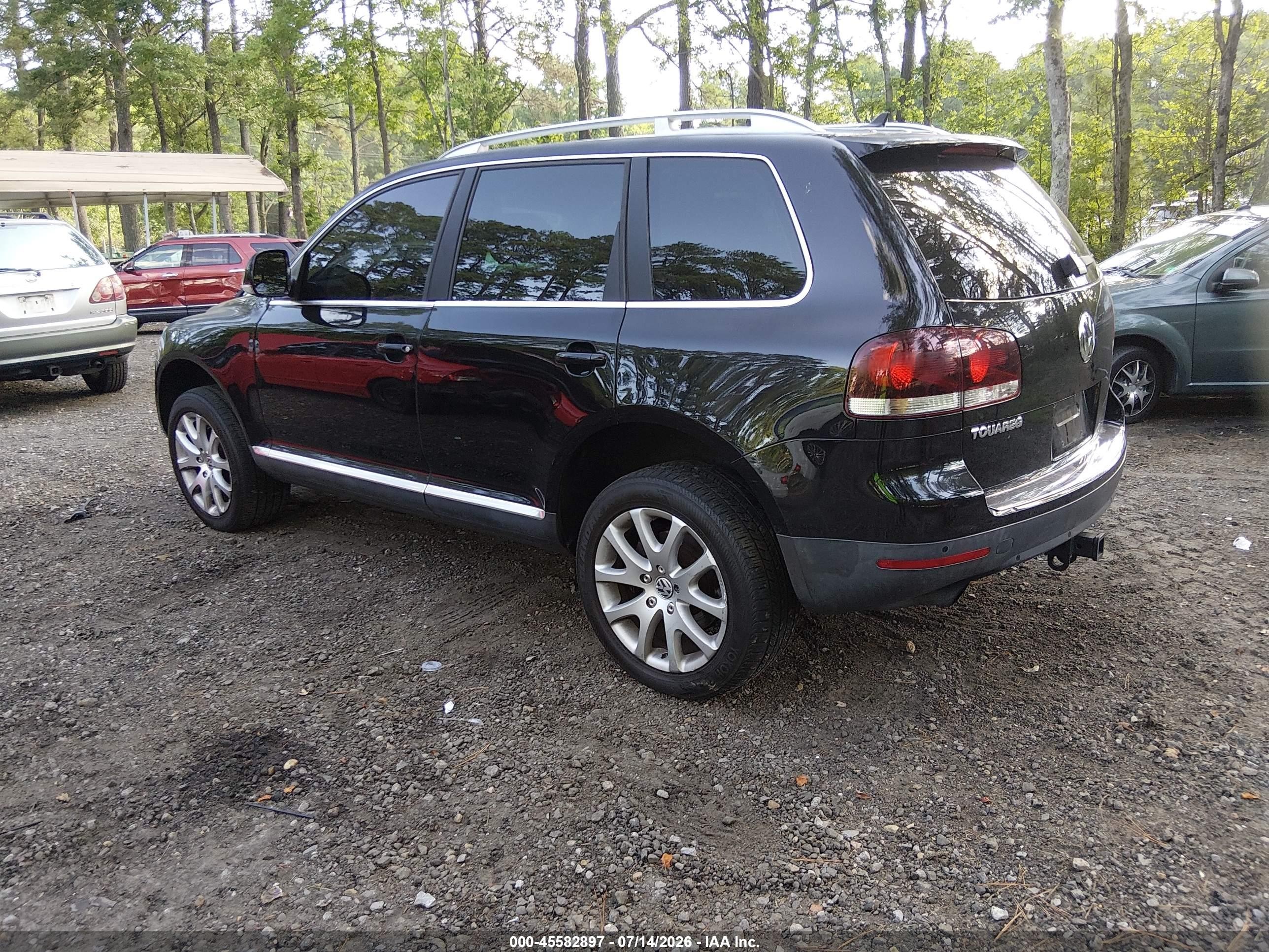 2008 Volkswagen Touareg 2 Vr6 Fsi Black vin: WVGBE77L48D076534