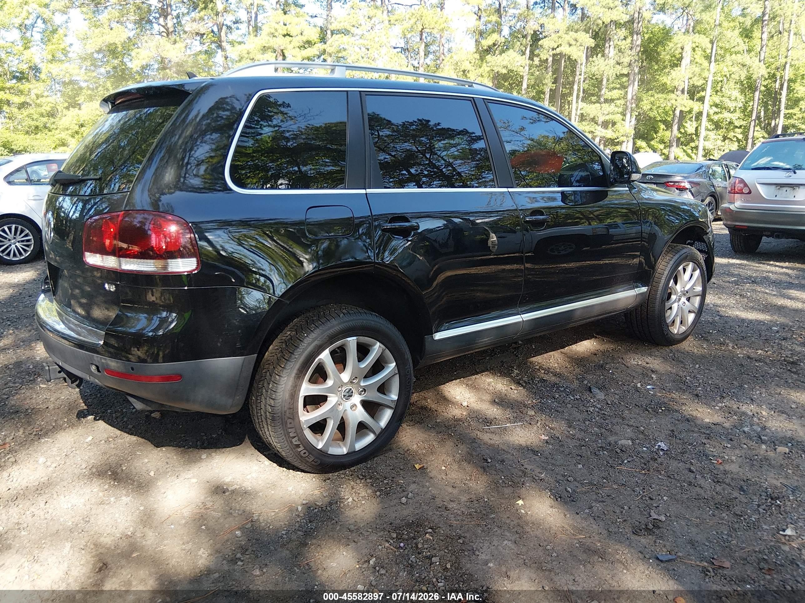2008 Volkswagen Touareg 2 Vr6 Fsi Black vin: WVGBE77L48D076534