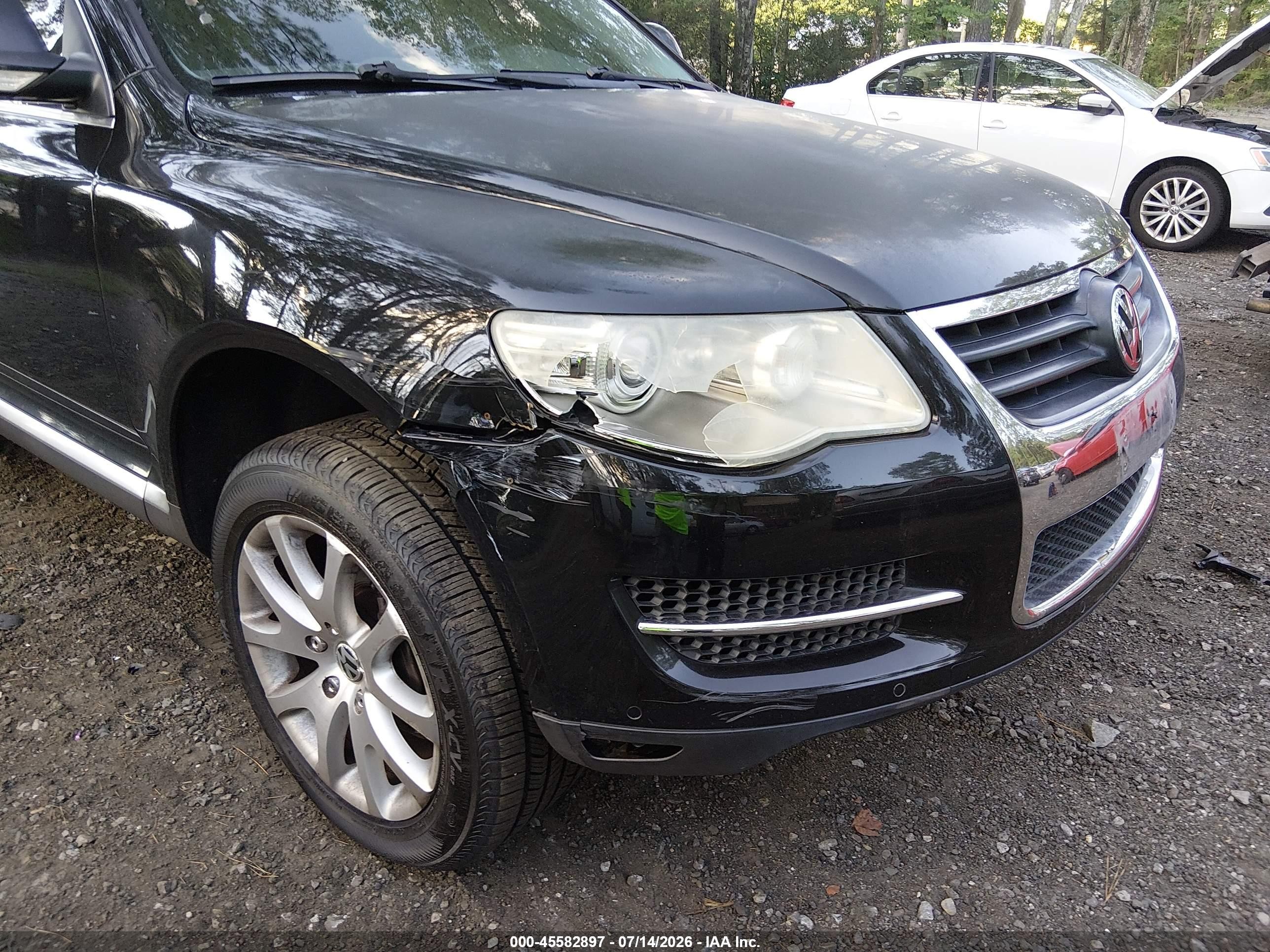 2008 Volkswagen Touareg 2 Vr6 Fsi Black vin: WVGBE77L48D076534