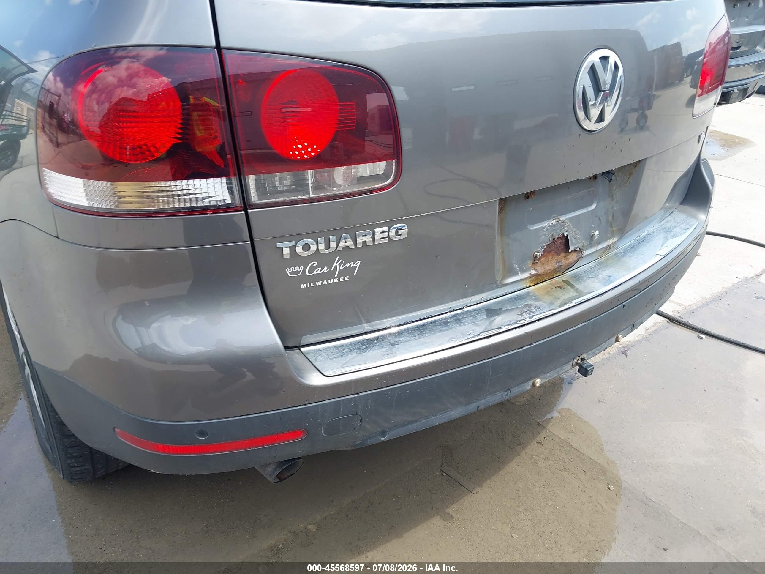 2008 Volkswagen Touareg 2 Vr6 Fsi Gray vin: WVGBE77L78D062014