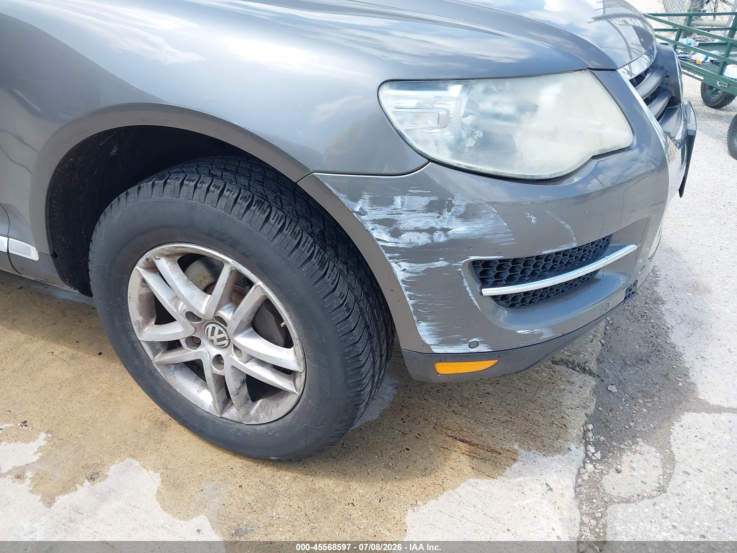 2008 Volkswagen Touareg 2 Vr6 Fsi Gray vin: WVGBE77L78D062014