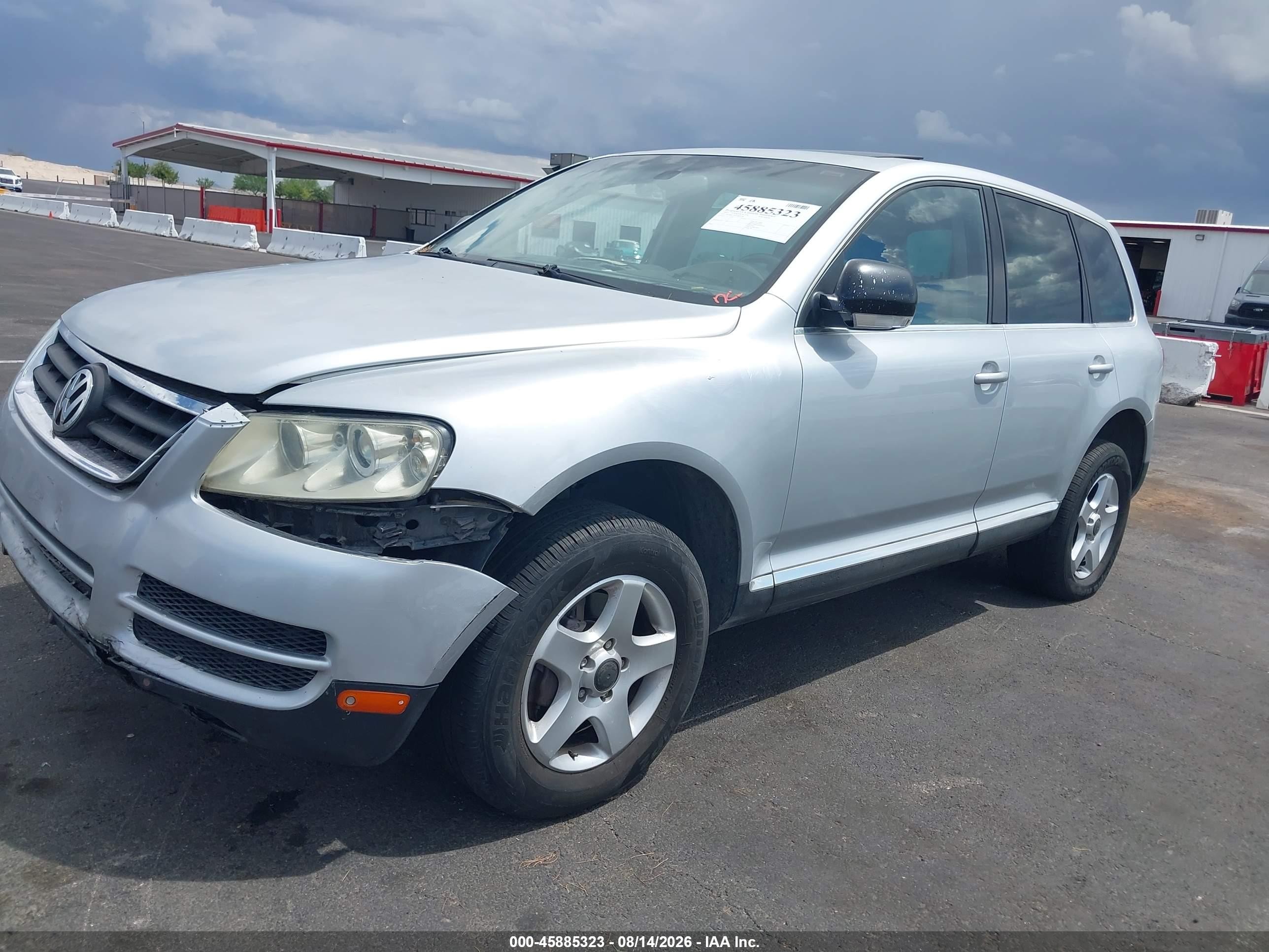 2005 Volkswagen Touareg V6/v6 (a6) Silver vin: WVGBG77L55D009396