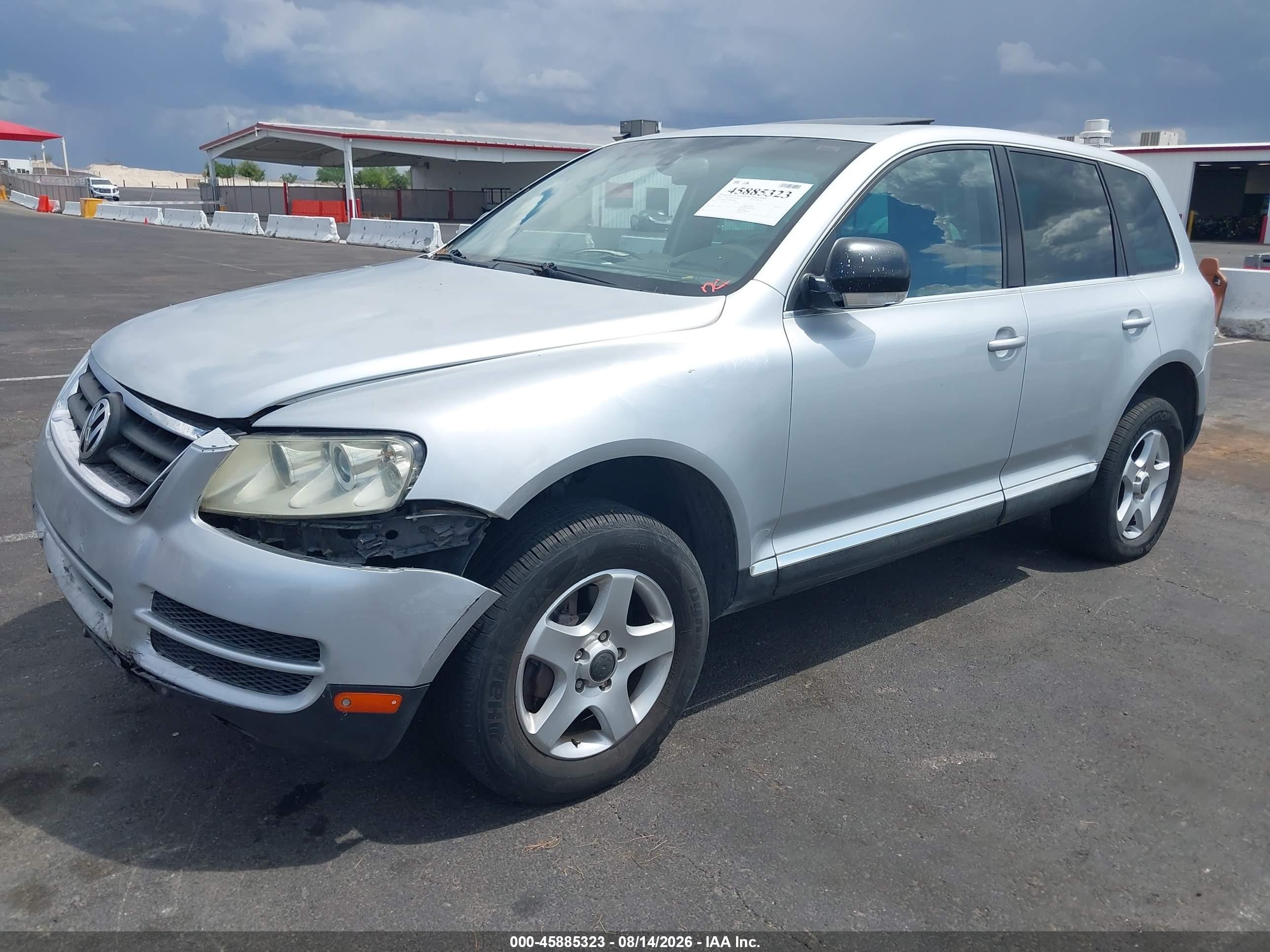 2005 Volkswagen Touareg V6/v6 (a6) Silver vin: WVGBG77L55D009396